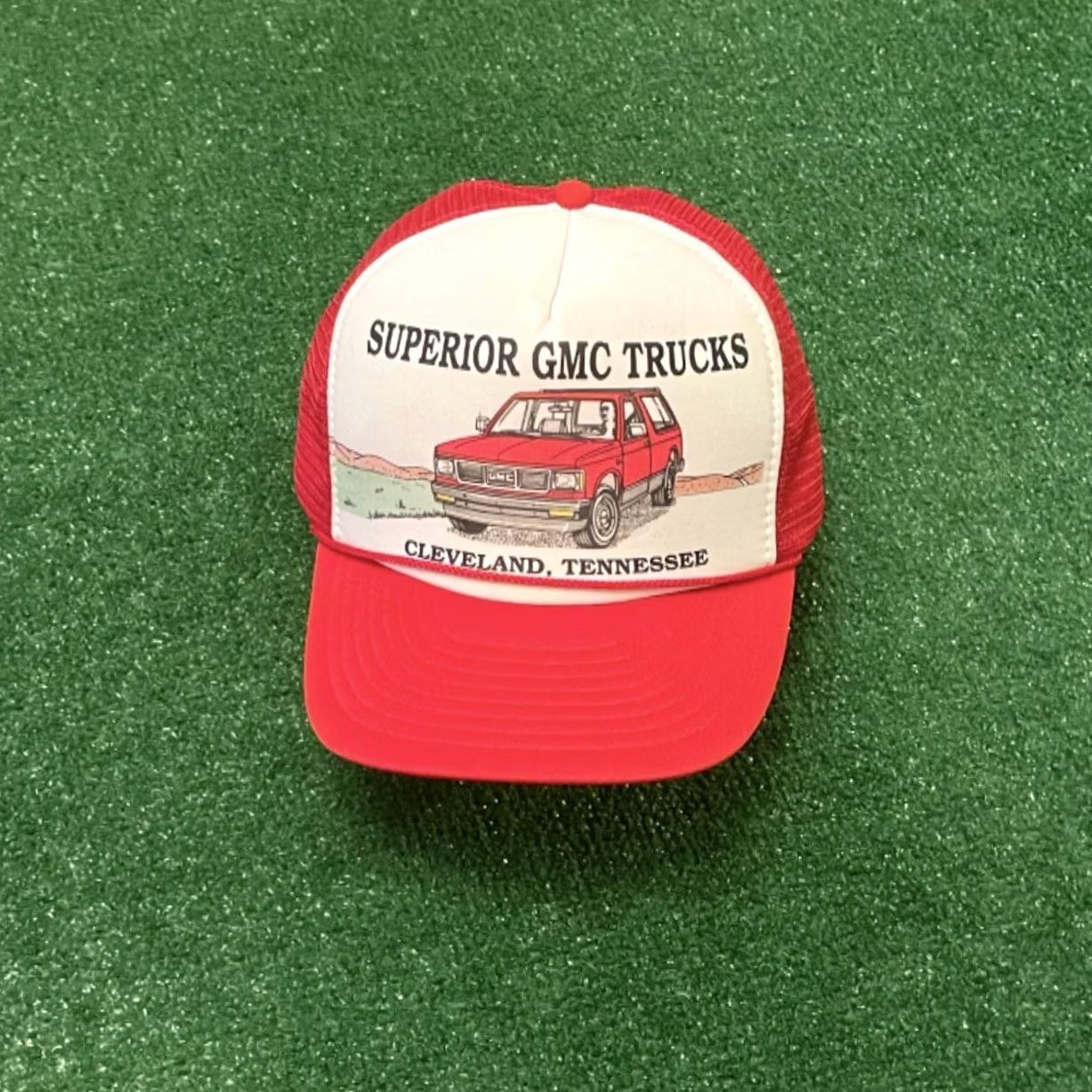 Vintage VINTAGE Superior GMC Trucks Cleveland Tennessee VTG Trucker Hat Adult 1980’s Red Mens Size ONE SIZE - 4 Thumbnail