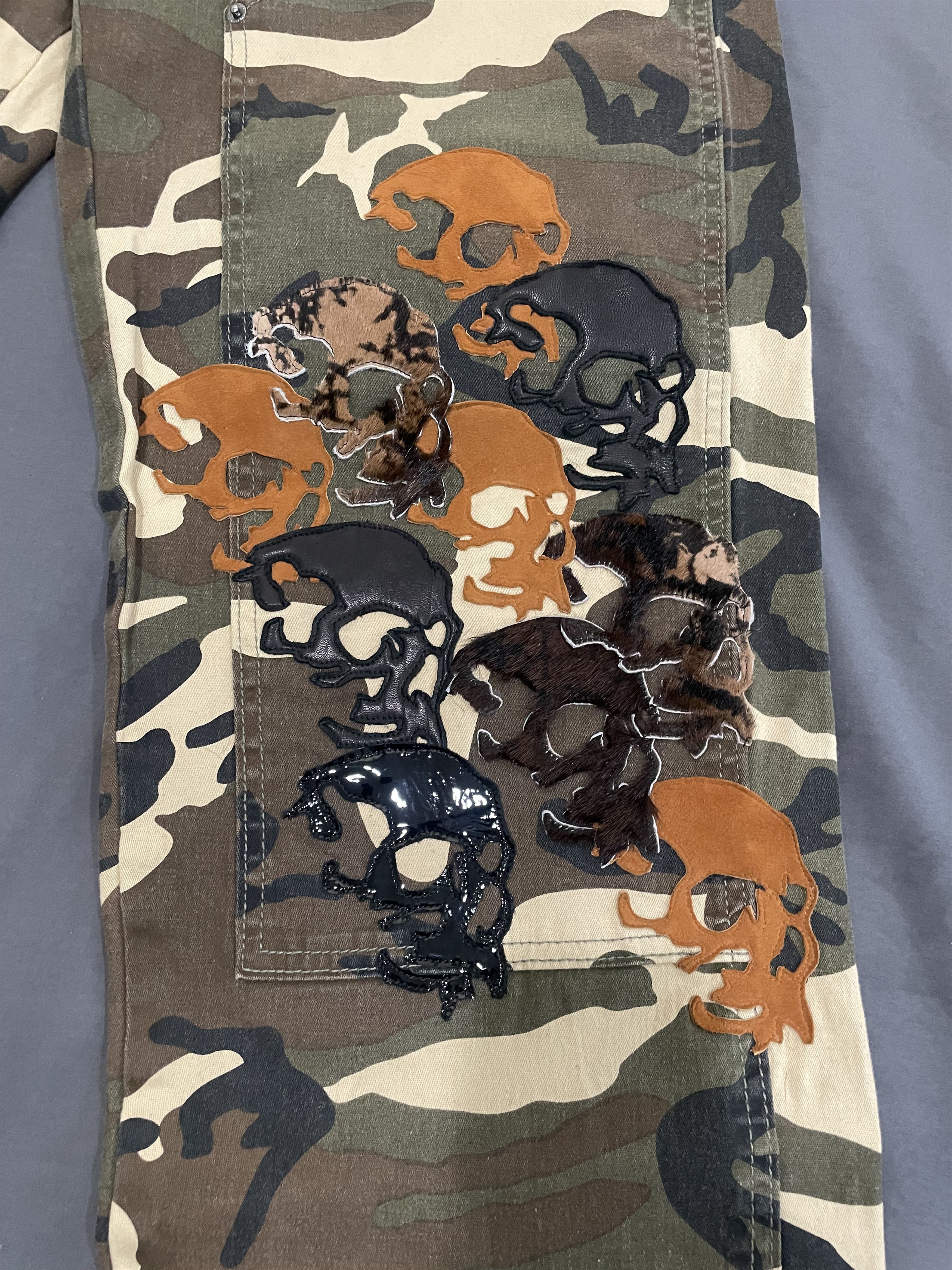 BV By Bodega Vengeance Flooded Double Knee Camo Carpenters Size US 31 - 4 Thumbnail