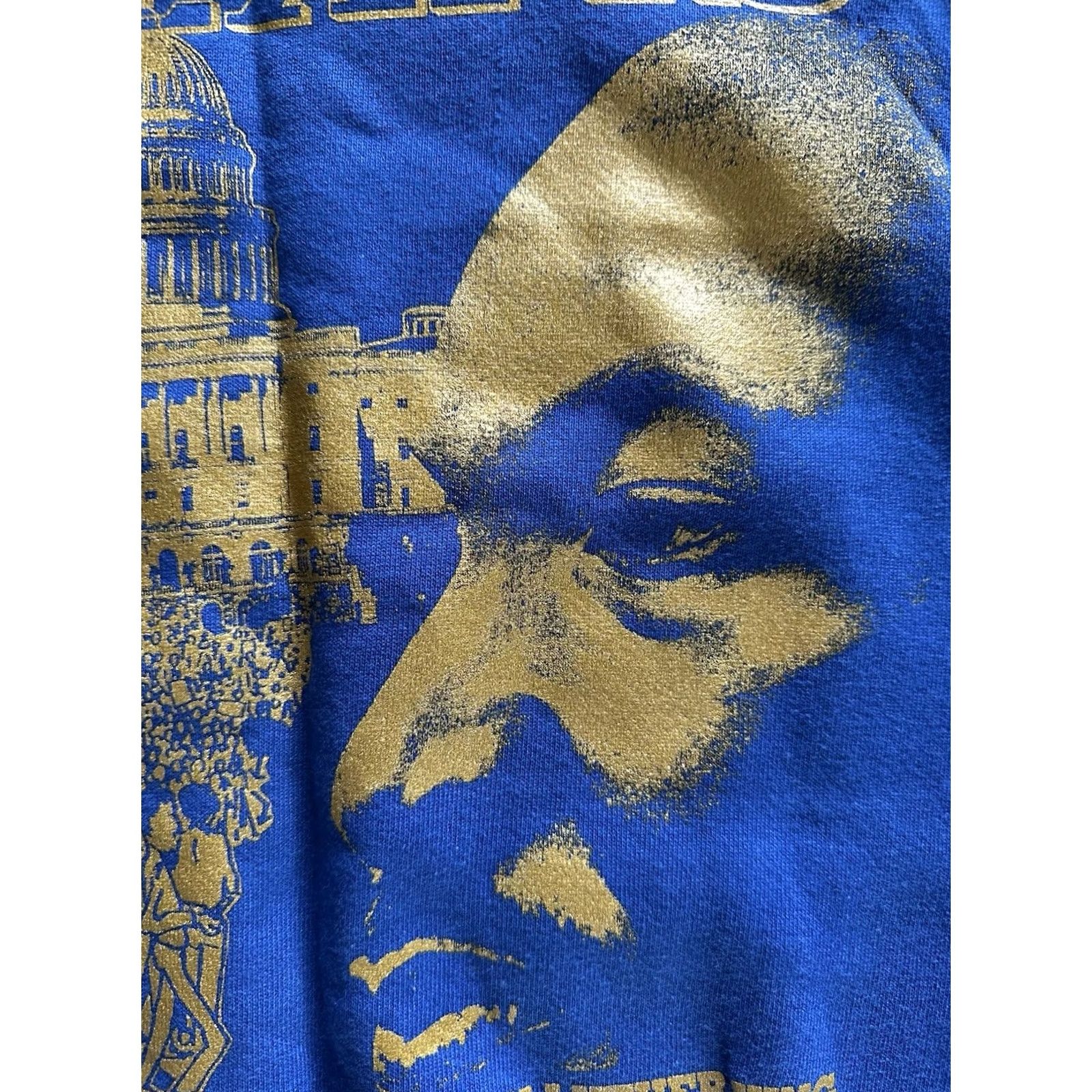 Jerzees VINTAGE Jerzees Sweatshirt UAW Crewneck MLK Jr. Day 80s 90s Black History Civil Rights Graphic Pullover Size XL Men Blue Size US XL / EU 56 / 4 - 3 Thumbnail