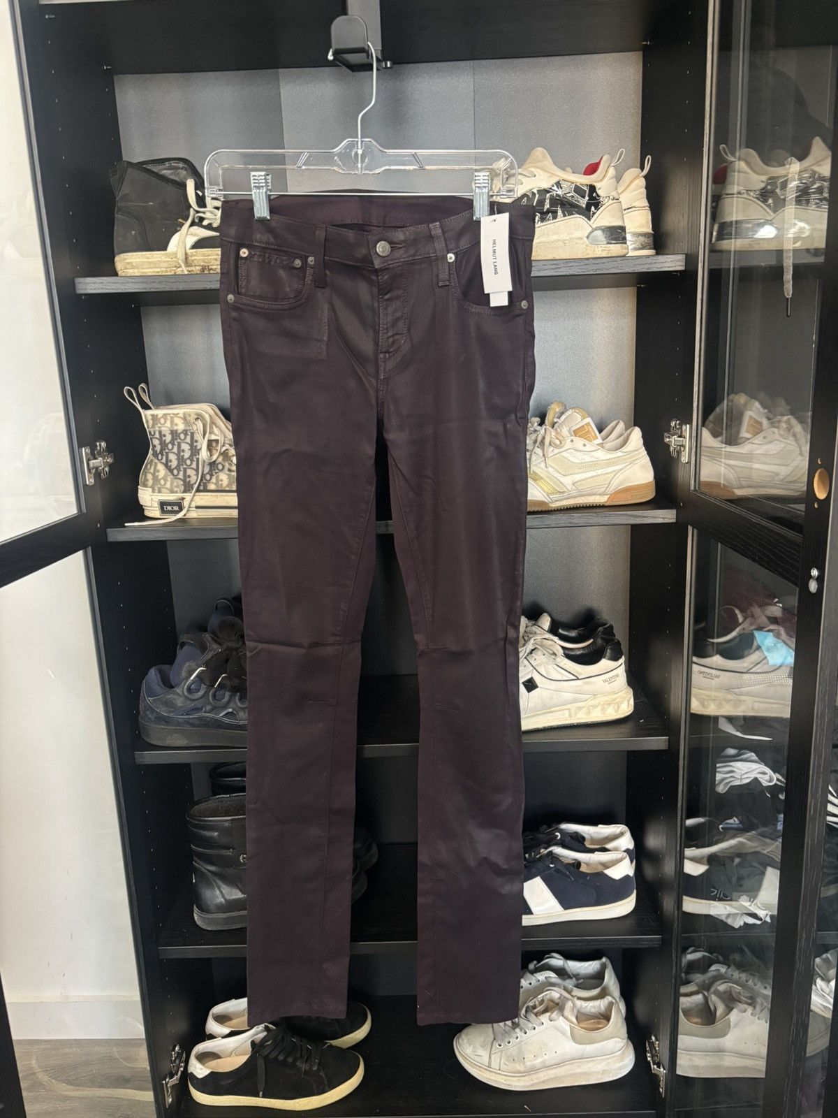 Helmut Lang helmut lang maroon stretch jeans Size 26" / US 2 / IT 38 - 1 Thumbnail