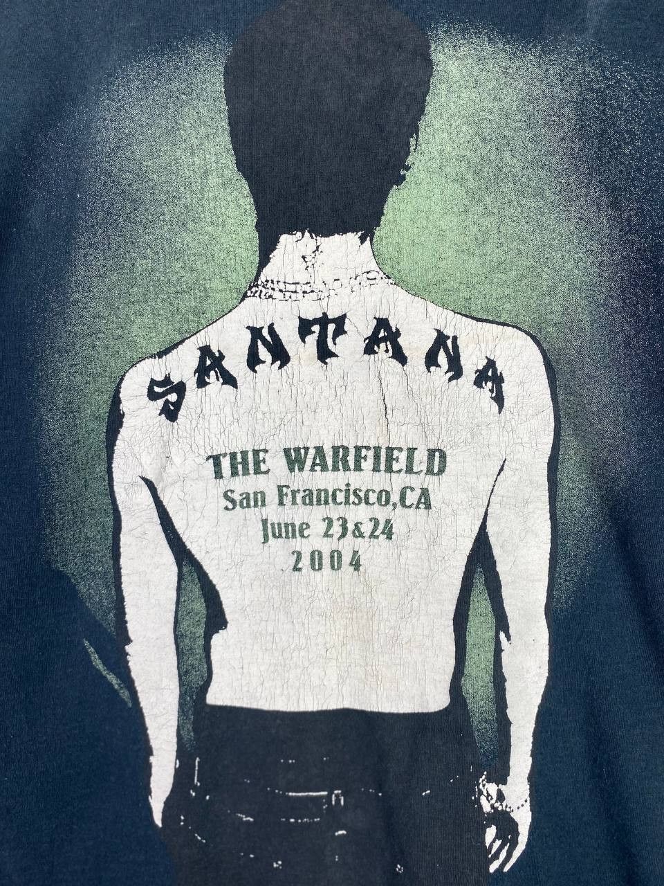 Band Tees vintage y2k santana band tees nice backhit design Size US M / EU 48-50 / 2 - 6 Thumbnail
