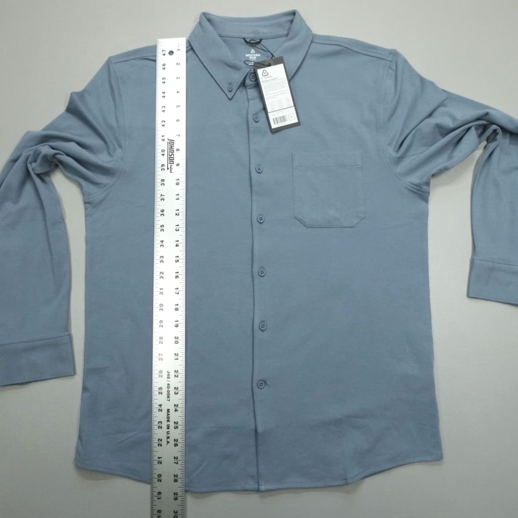 Vintage Western Rise Shirt Size L Cotton Button Down Stretch Wicking Odor Resistant X Size US L / EU 52-54 / 3 - 5 Thumbnail