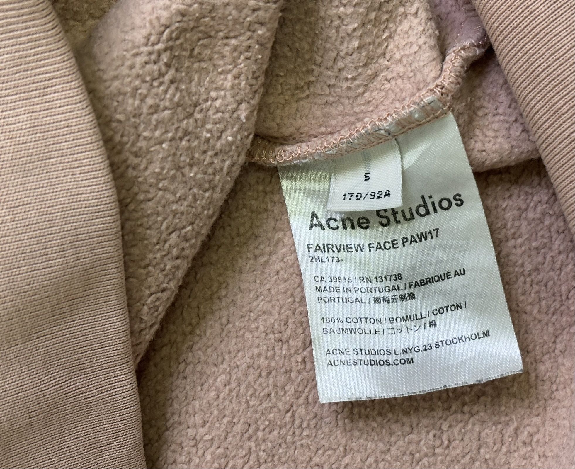 Acne Studios Acne Studios Fairview Face Paw17 sweatshirt, size. S Size US S / EU 44-46 / 1 - 15 Thumbnail