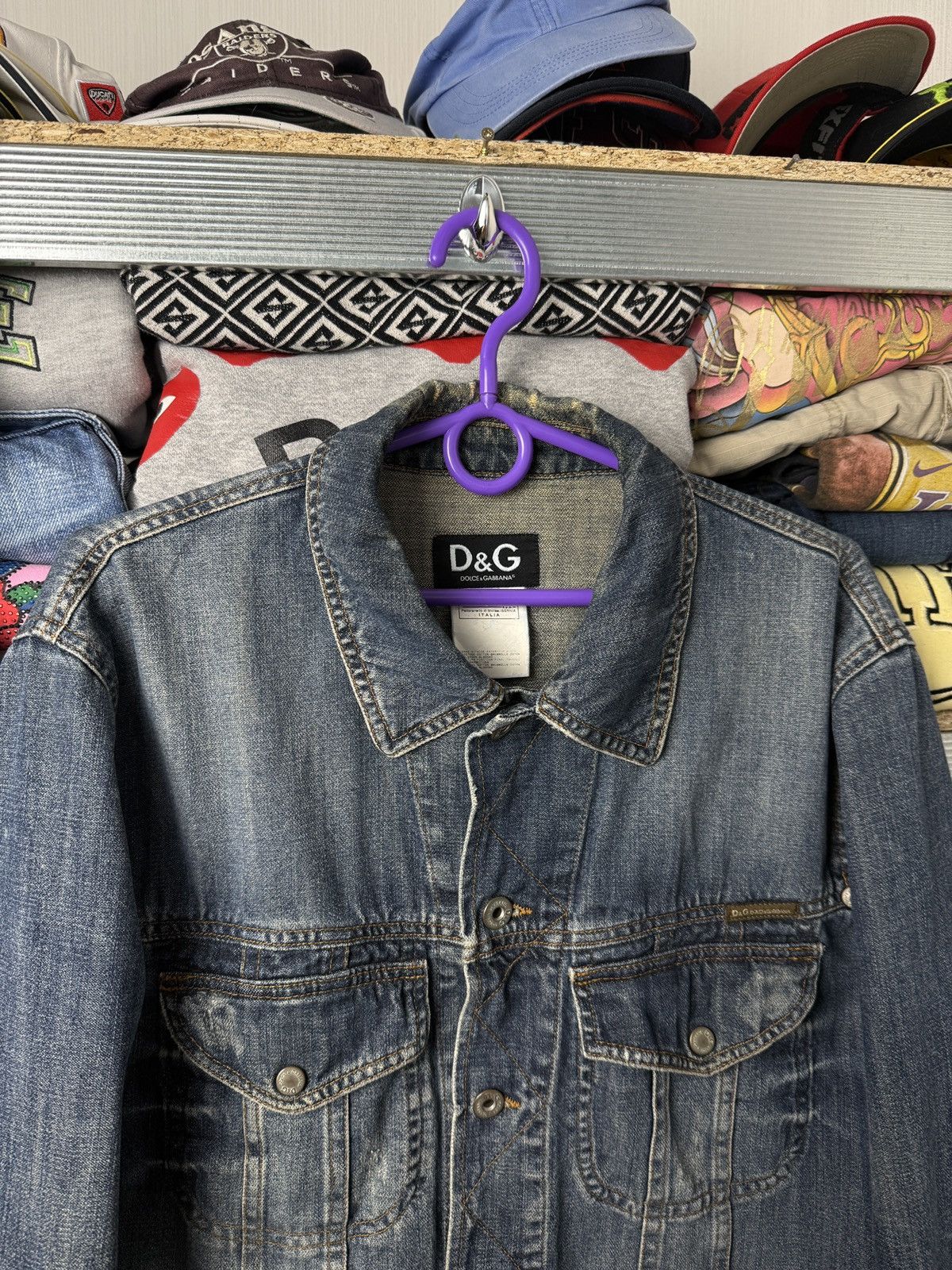 Dolce & Gabbana Vintage Dolce Gabbana Denim Jacket D&G Logo Destrised Y2K Size US L / EU 52-54 / 3 - 3 Thumbnail