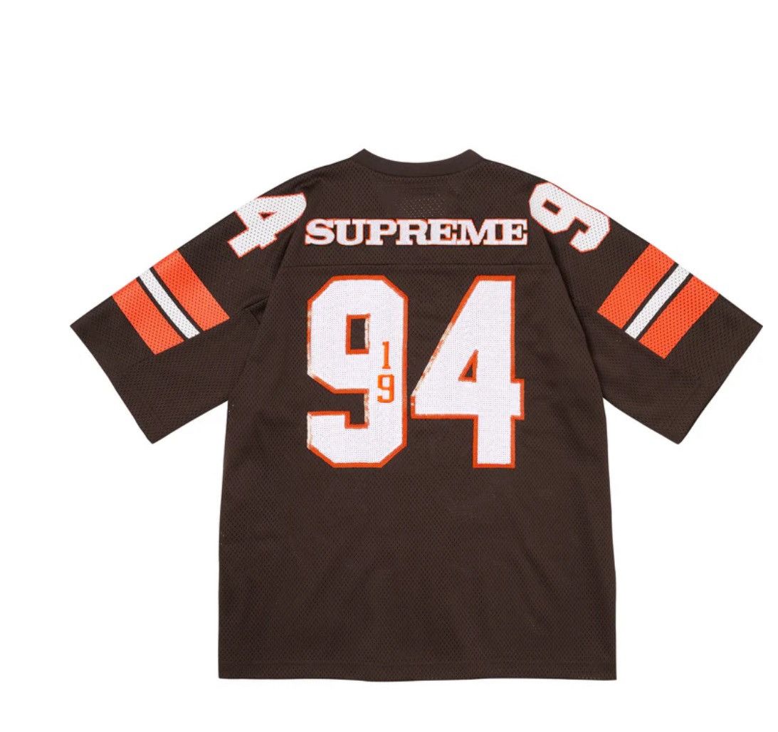 Supreme Supreme Sequin Football Jersey Brown Size US L / EU 52-54 / 3 - 2 Thumbnail