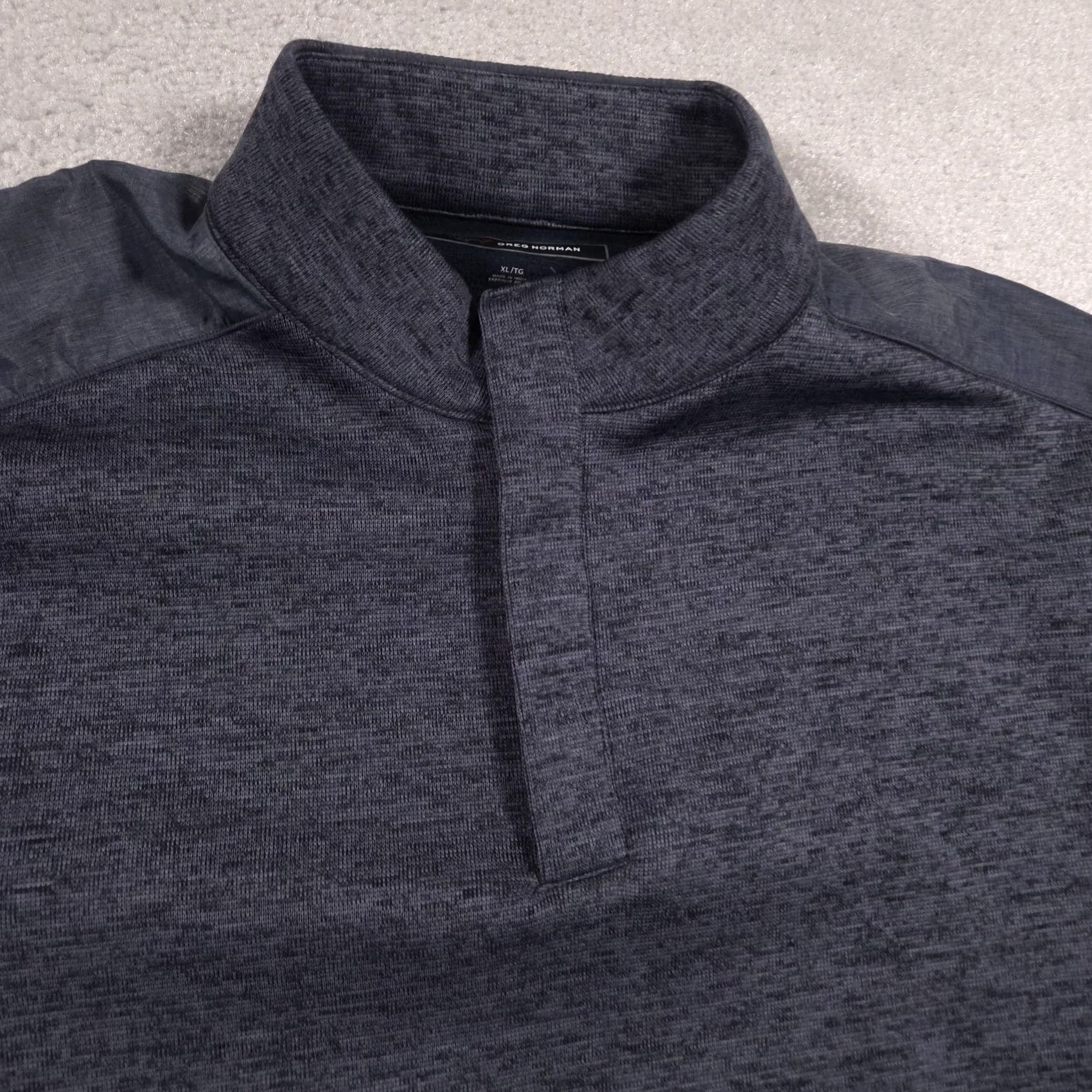 Vintage Greg Norman Pullover Mens XL Gray Mock Neck Long Sleeve Golf Performance Top Size US XL / EU 56 / 4 - 4 Thumbnail