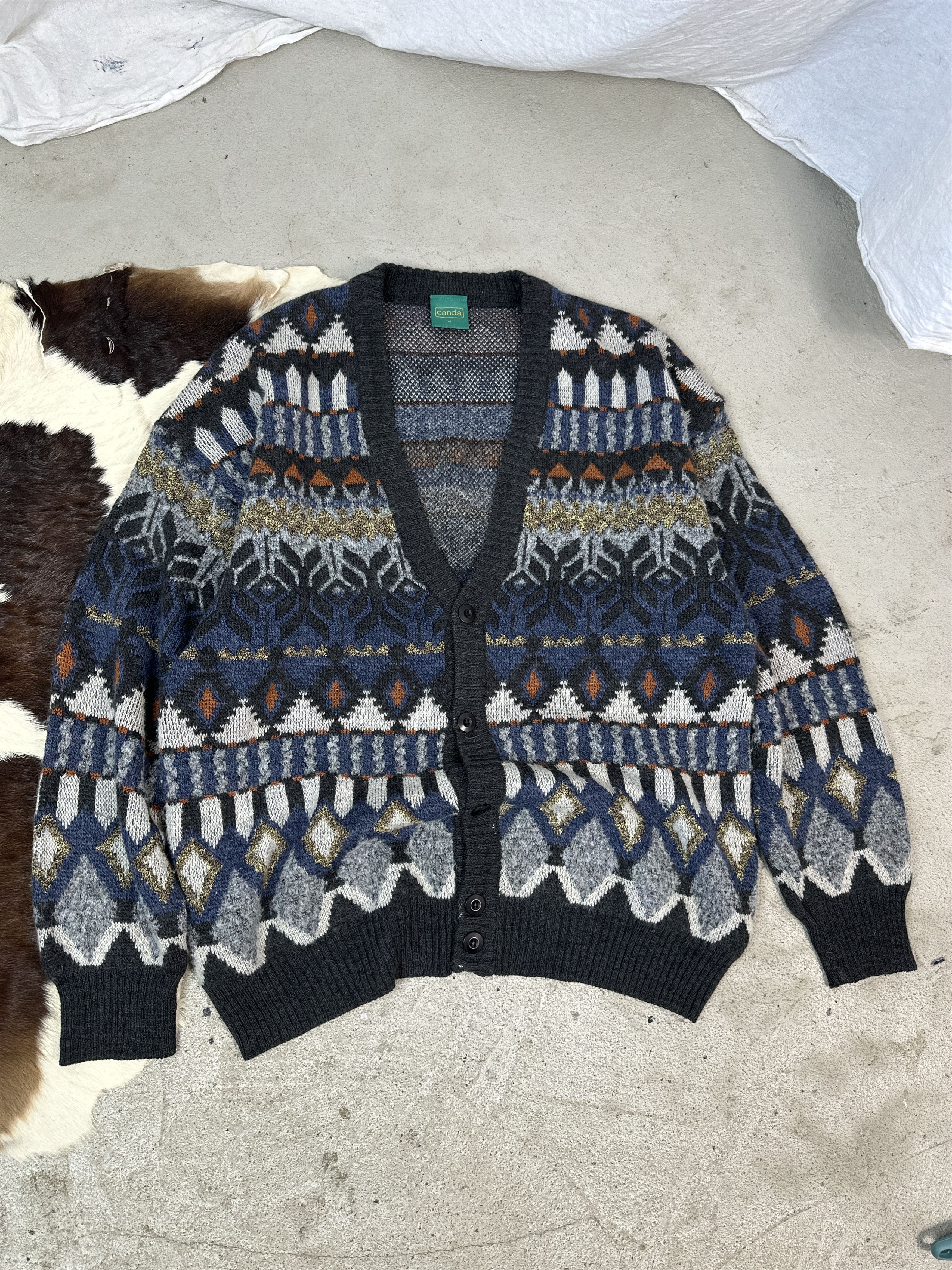 Vintage Vintage 90s Cardigan Size US XL / EU 56 / 4 - 2 Thumbnail