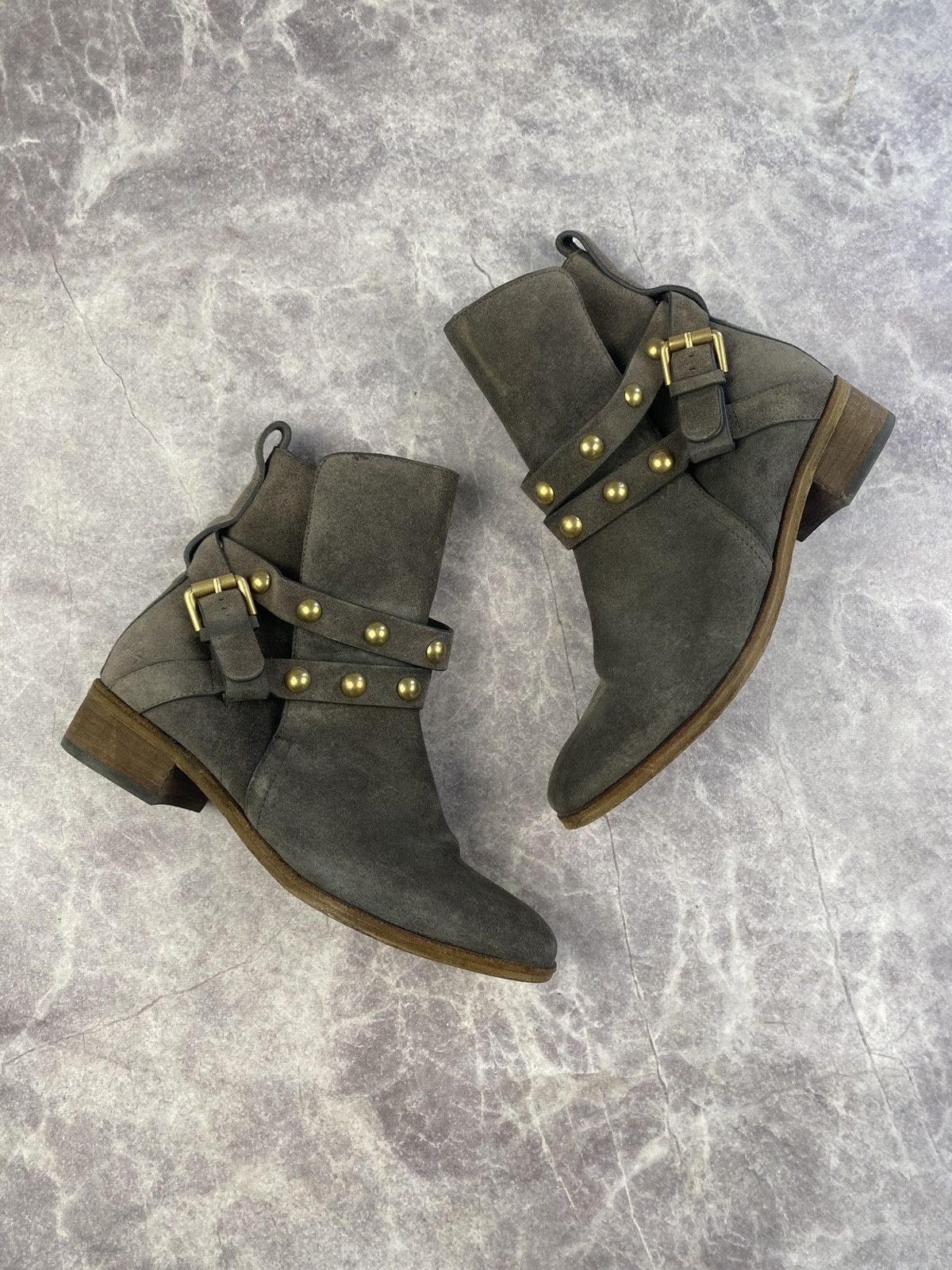 See by Chloe See by Chloe Luxury Suede Boots With Metal Studded Size: 37 Size US 7 / IT 37 - 1 Thumbnail