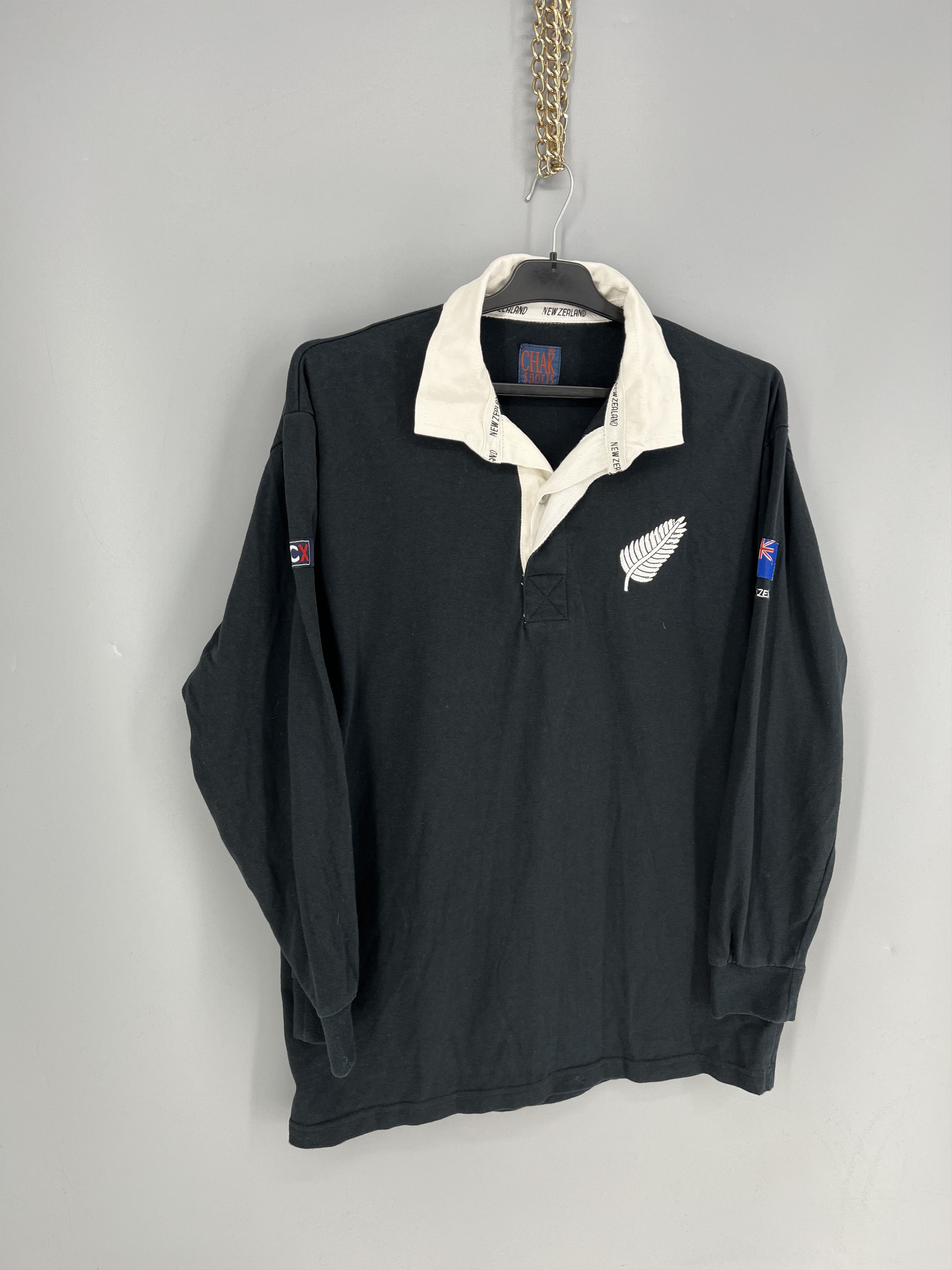Canterbury of New Zealand Vintage 80-90`s New Zealand Rugby Union Shirt Cotton Traders Size US M / EU 48-50 / 2 - 2 Thumbnail