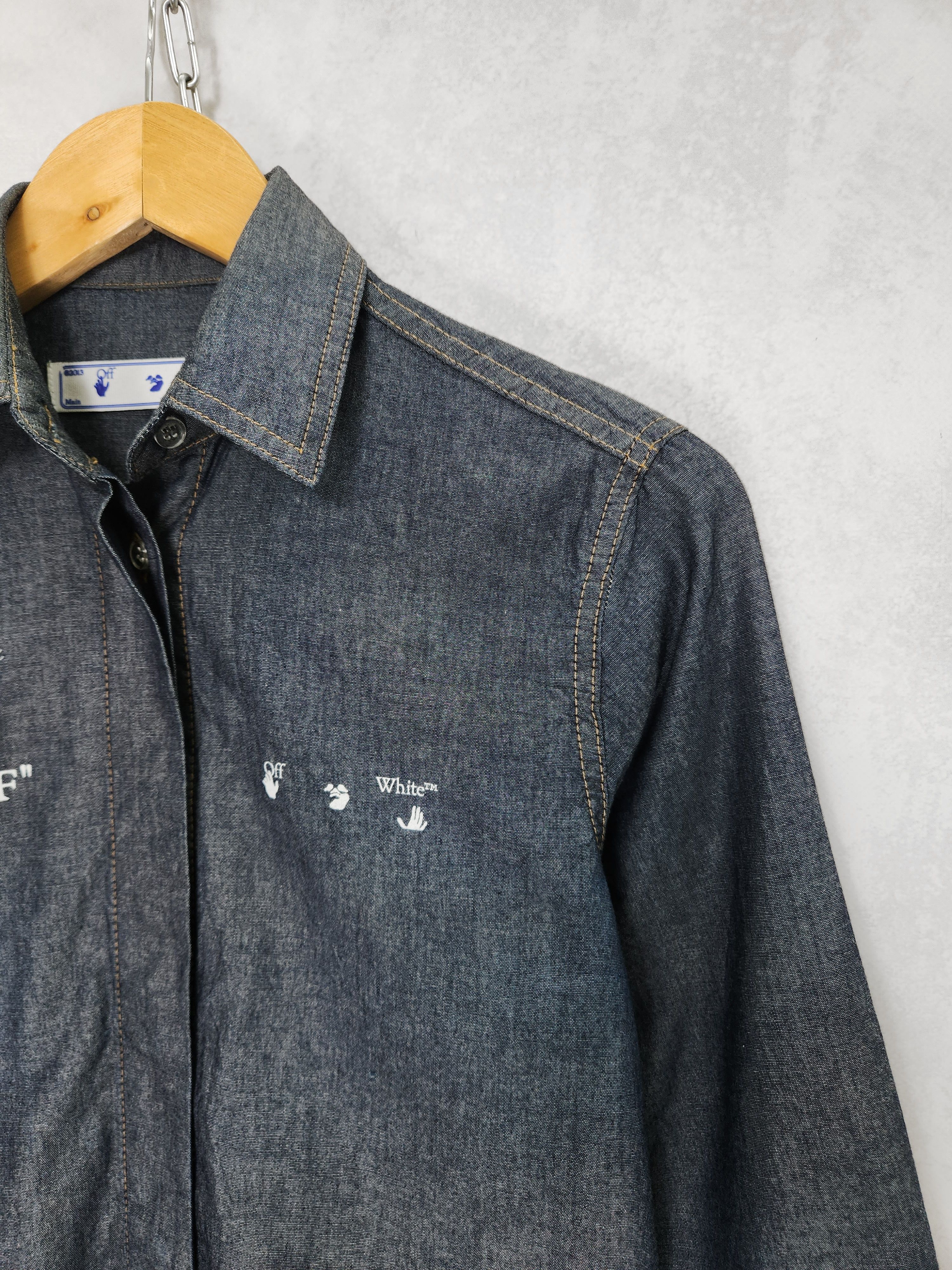 Off-White Off white c/o Virgil abloh staff garment 2013 denim shirt Size M / US 6-8 / IT 42-44 - 5 Thumbnail