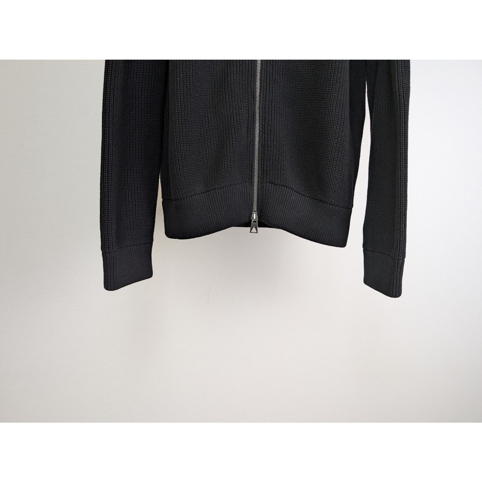 Bottega Veneta o1rshd1 Dry Cotton Rib Cardigan Sweater in Black Size US XL / EU 56 / 4 - 4 Thumbnail