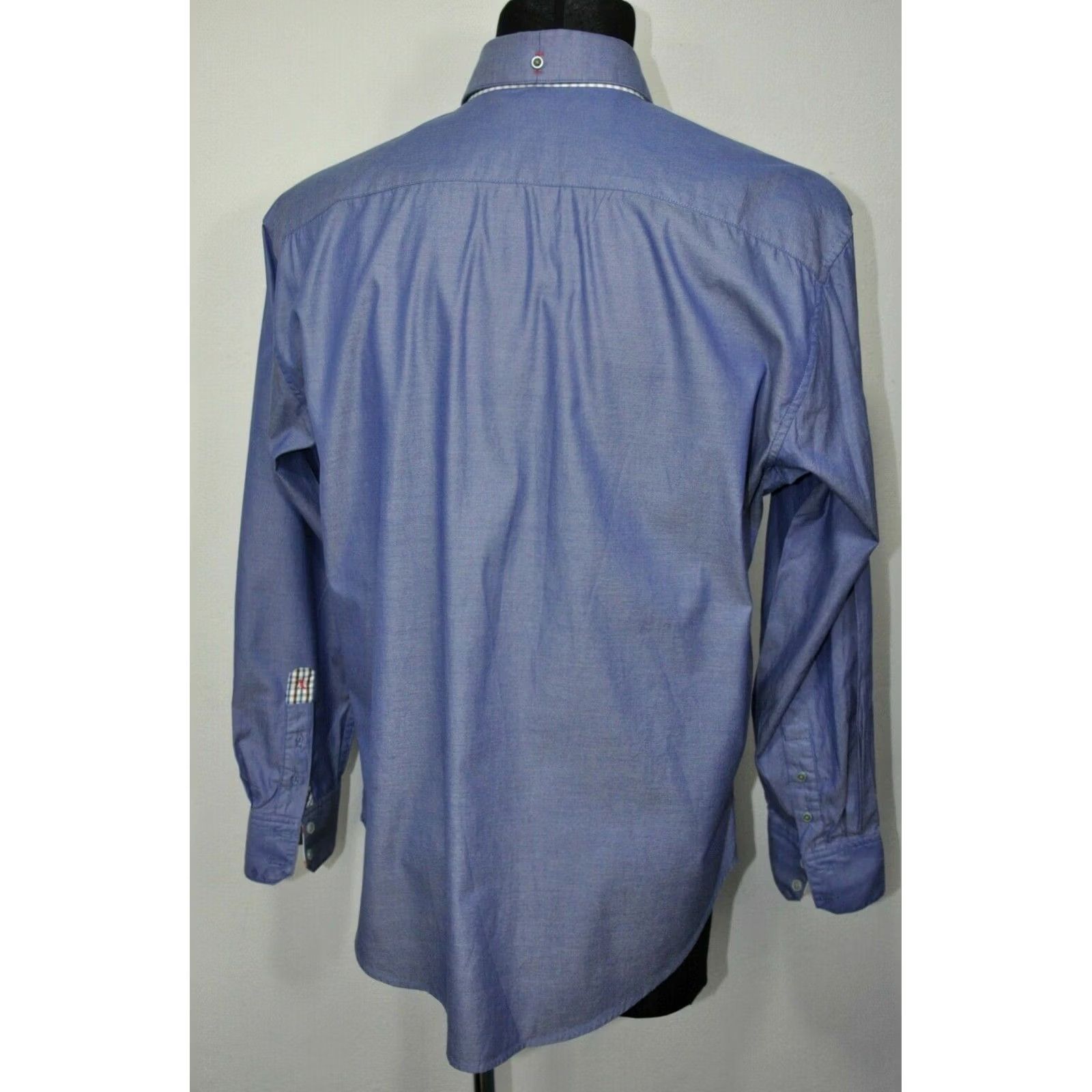 Robert Graham Robert Graham X Collection Blue Long Sleeve Shirt XL/TG Men Size US XL / EU 56 / 4 - 3 Thumbnail
