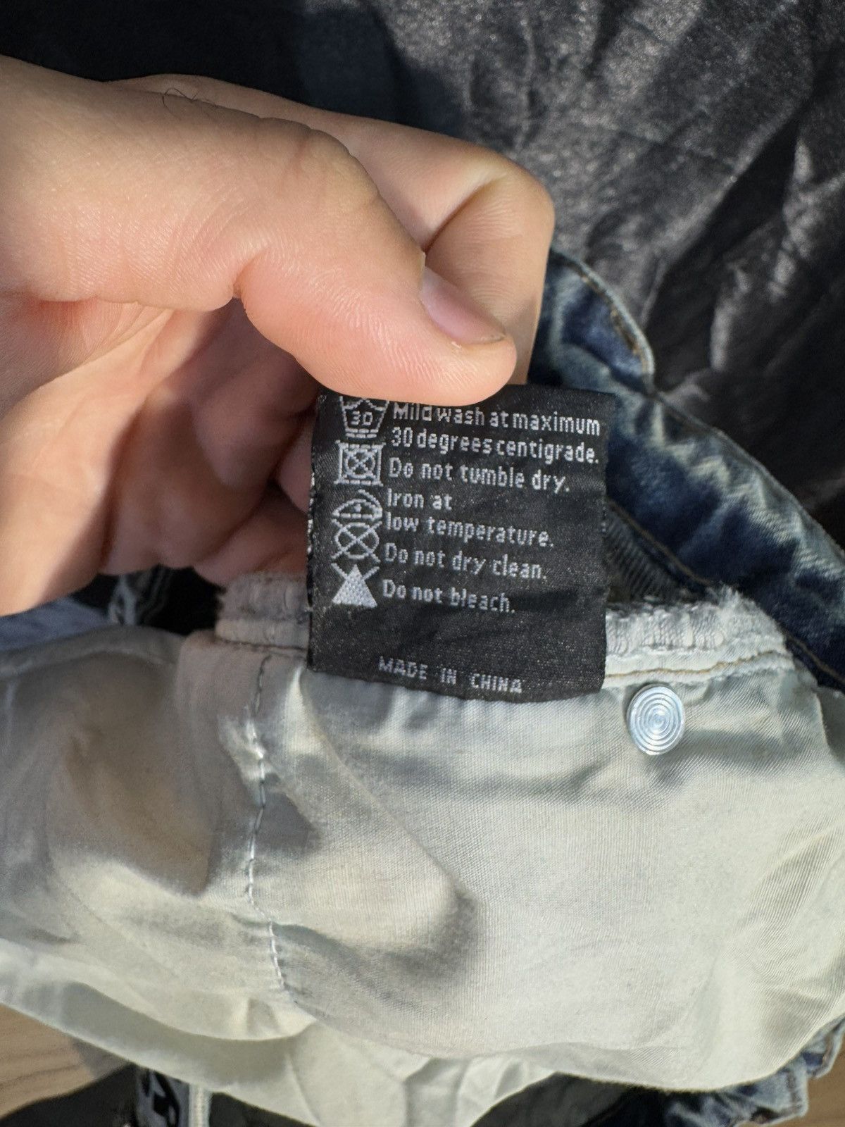Who Decides War Who Decides War Blue Sand Scripture Jeans Size US 36 / EU 52 - 8 Thumbnail