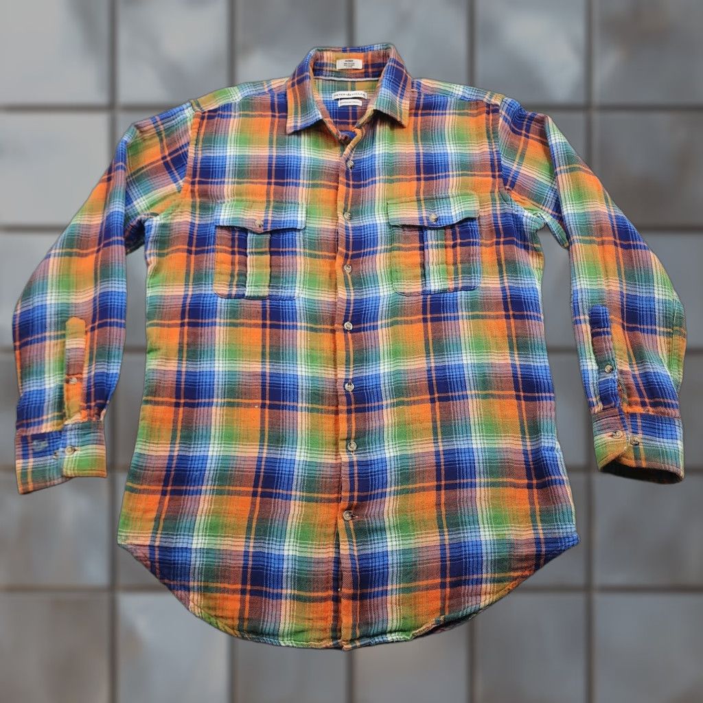 Peter Millar Peter Millar Shirt Mens M Multicolor Plaid Flannel Button-Up Mountainside Collection Pockets Size US M / EU 48-50 / 2 - 1 Thumbnail