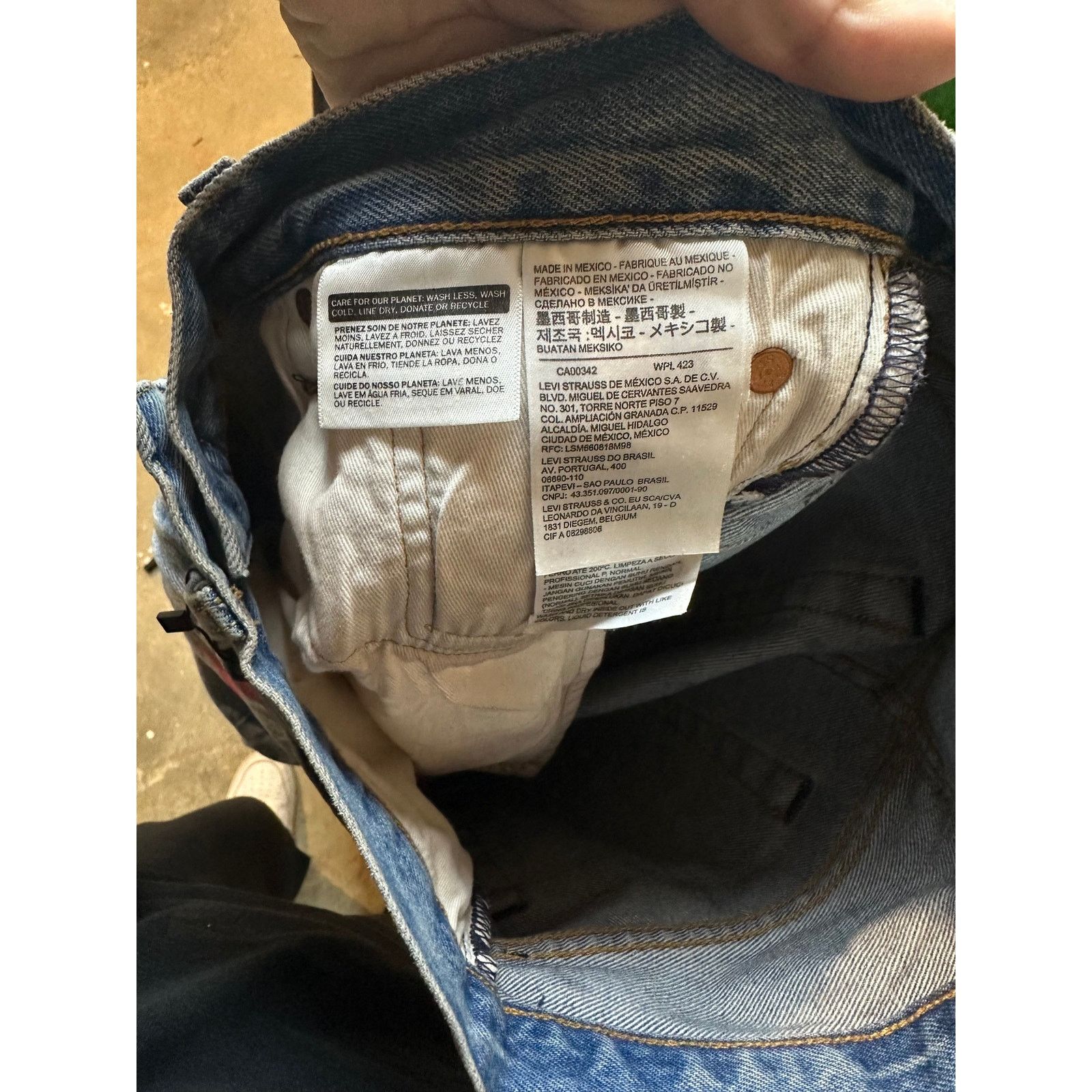 DENIM TEARS Denim Tears BSTROY Jeans Light Wash Pink Blue Used 29 Size US 29 - 3 Thumbnail