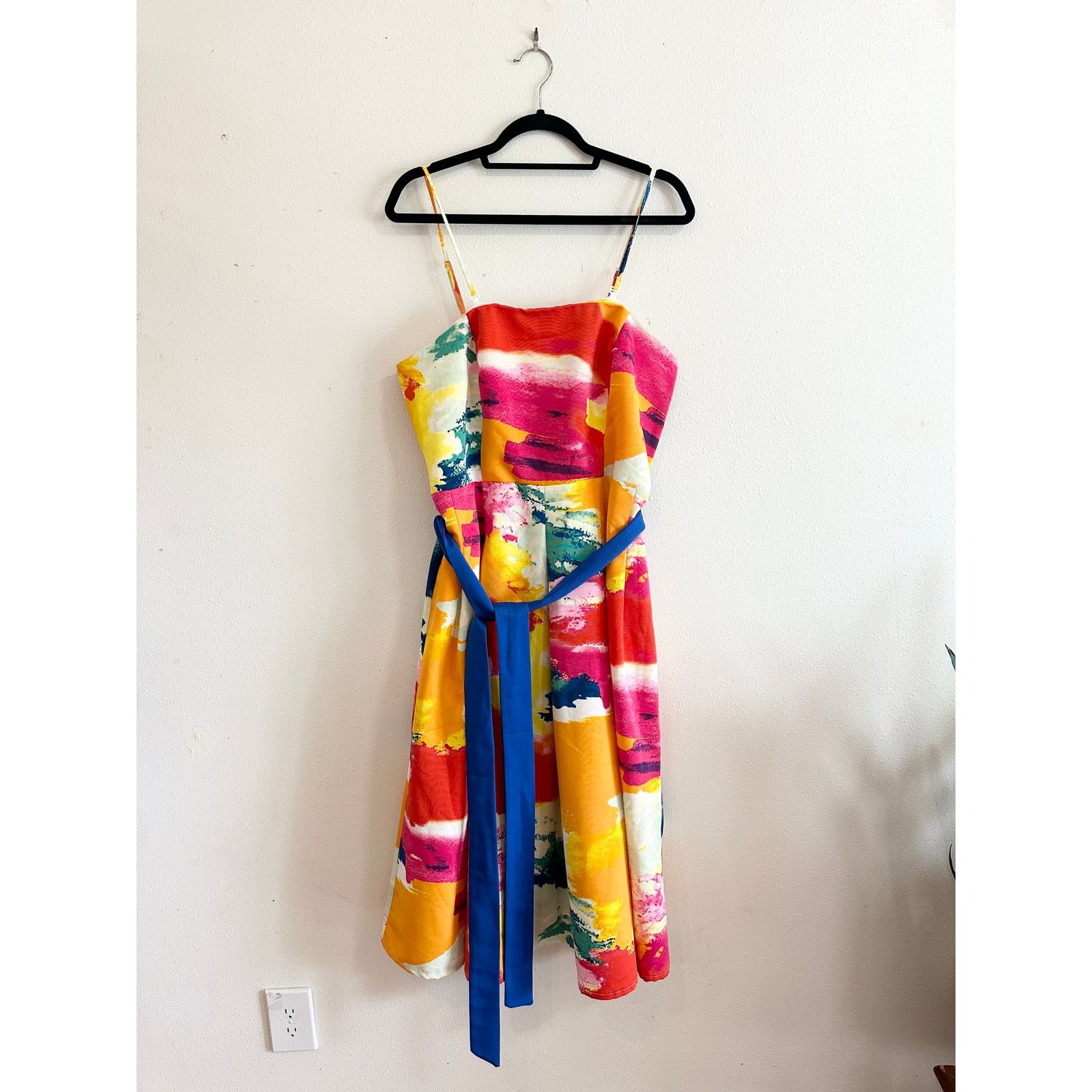 Other NWT New York & Company Colorful Watercolor Dress size 14 Size XL / US 12-14 / IT 48-50 - 2 Thumbnail