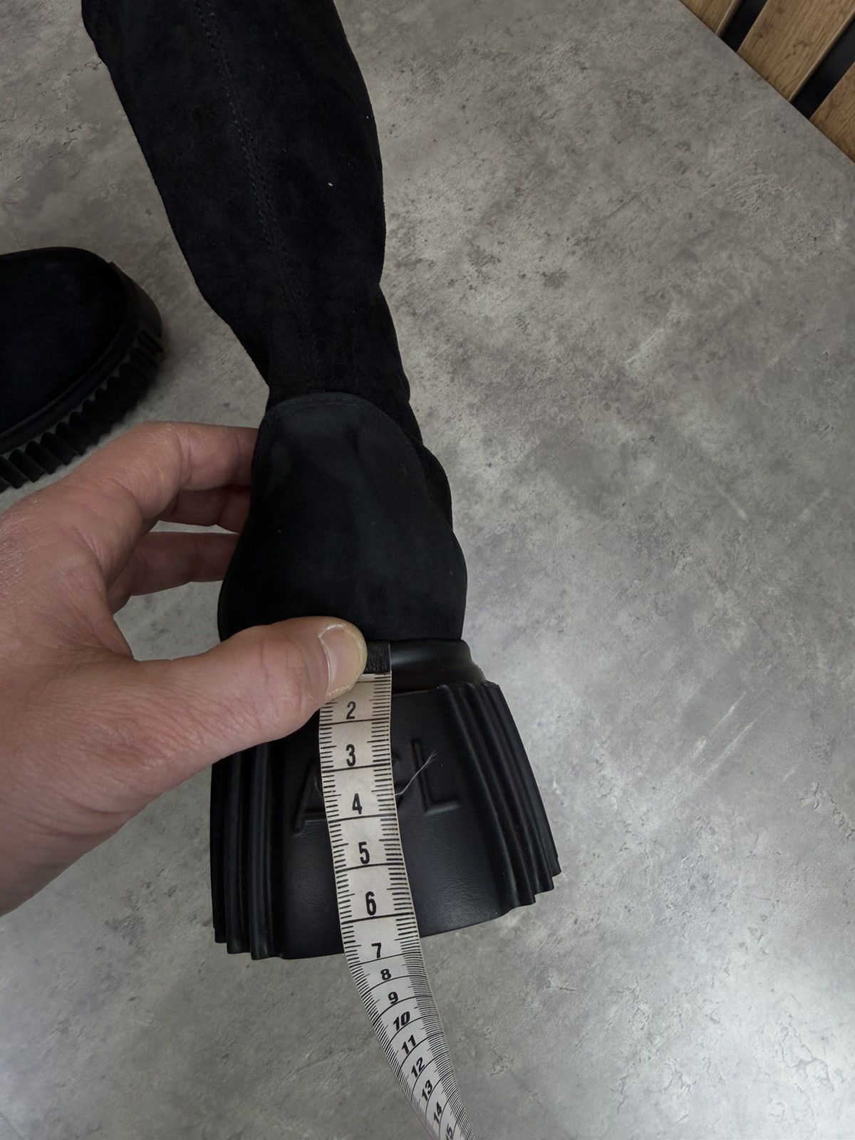 AGL AGL Black Suede Platform Boots Chunky Sole EU 38.5 Size US 8.5 / IT 38.5 - 14 Thumbnail