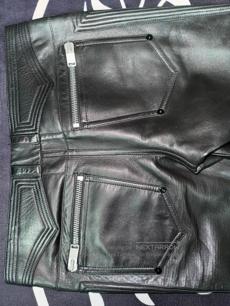 Saint Laurent Paris Saint Laurent Paris Black Samurai Multi-Zip Moto Leather P Size US 30 / EU 46 - 5 Thumbnail
