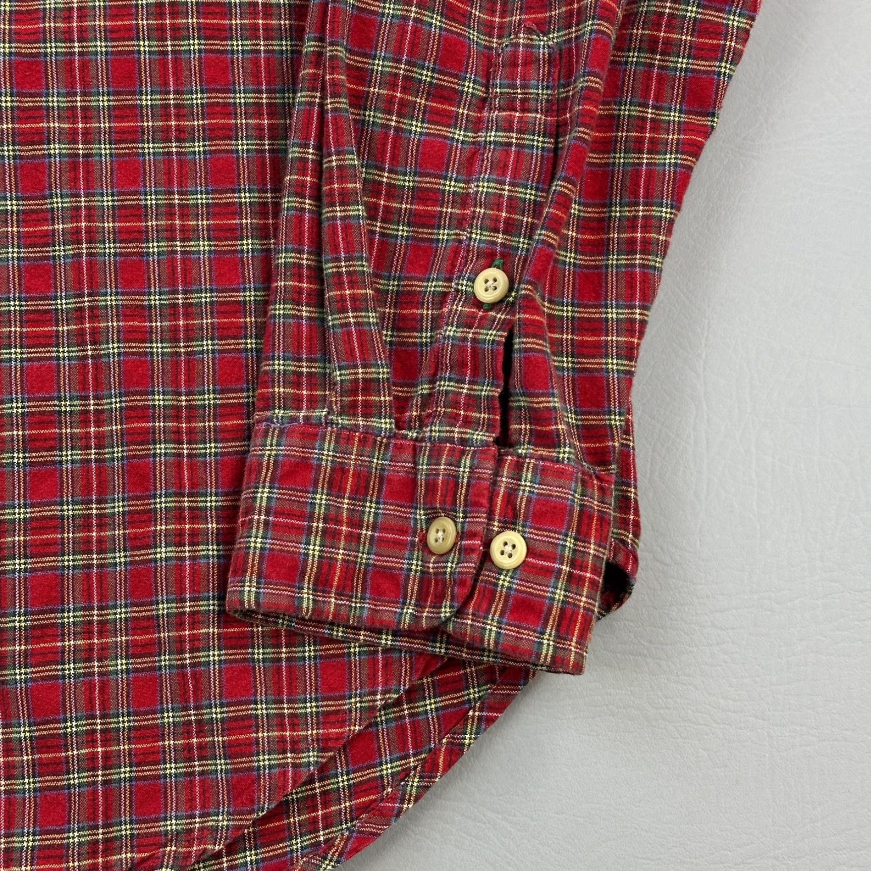 Tommy Hilfiger VINTAGE Tommy Hilfiger Shirt Mens XL Red Plaid Crest Logo Button-Down Preppy Y2K Size US XL / EU 56 / 4 - 3 Thumbnail
