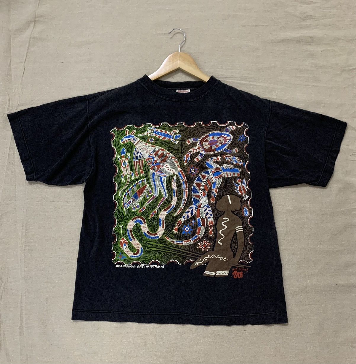 Vintage VINTAGE RED SERPENT T-SHIRT RARE PRINT Size US M / EU 48-50 / 2 - 1 Thumbnail