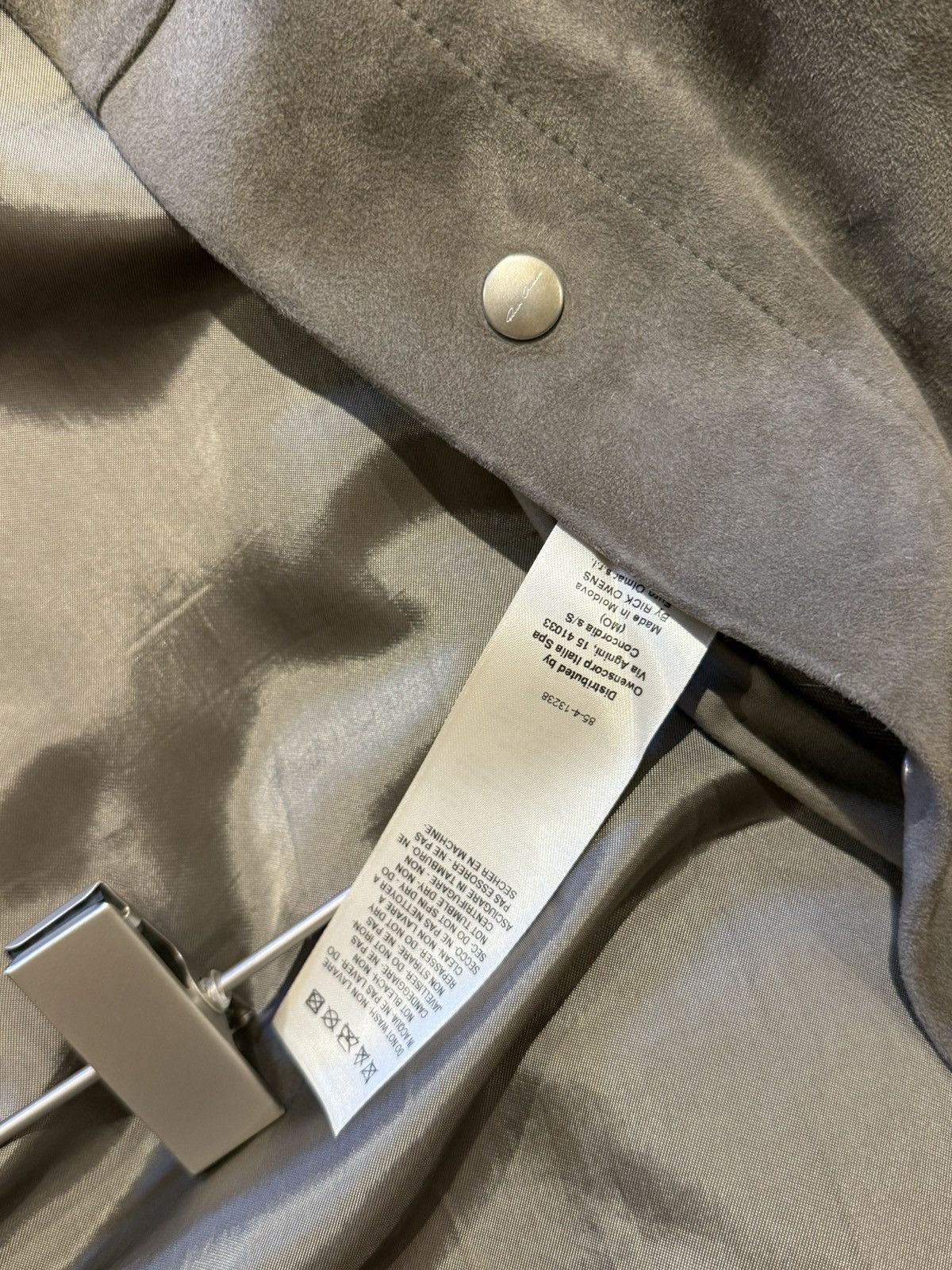 Rick Owens Rick Owens Larry F/W 19 Lamb Leather Jacket Size US L / EU 52-54 / 3 - 5 Thumbnail