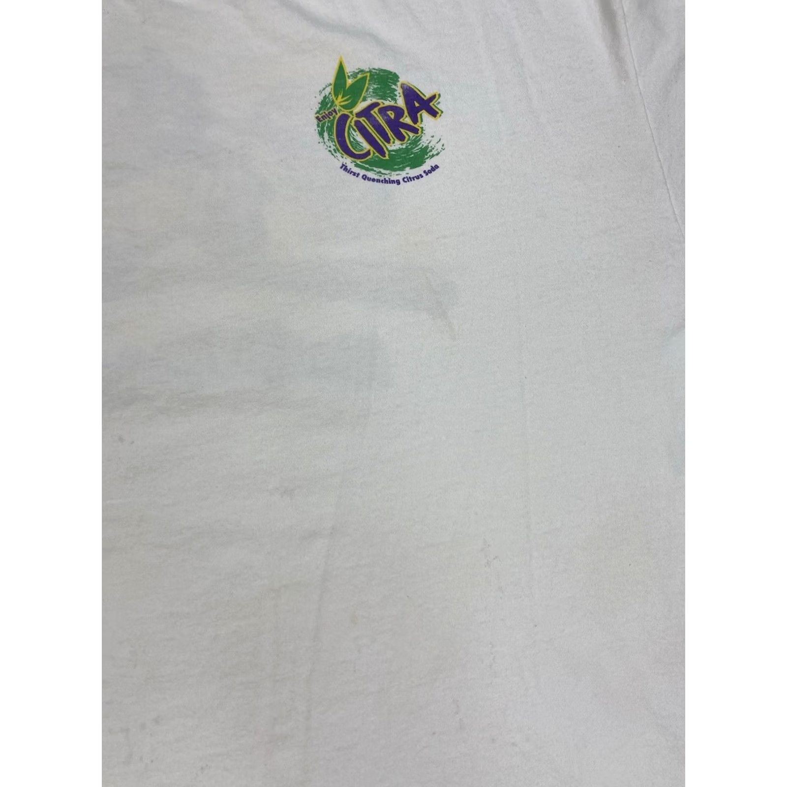 Hanes VINTAGE Hanes T-Shirt Graphic Print White Men XXL Citra Soda Logo 1990s Size US XXL / EU 58 / 5 - 7 Thumbnail