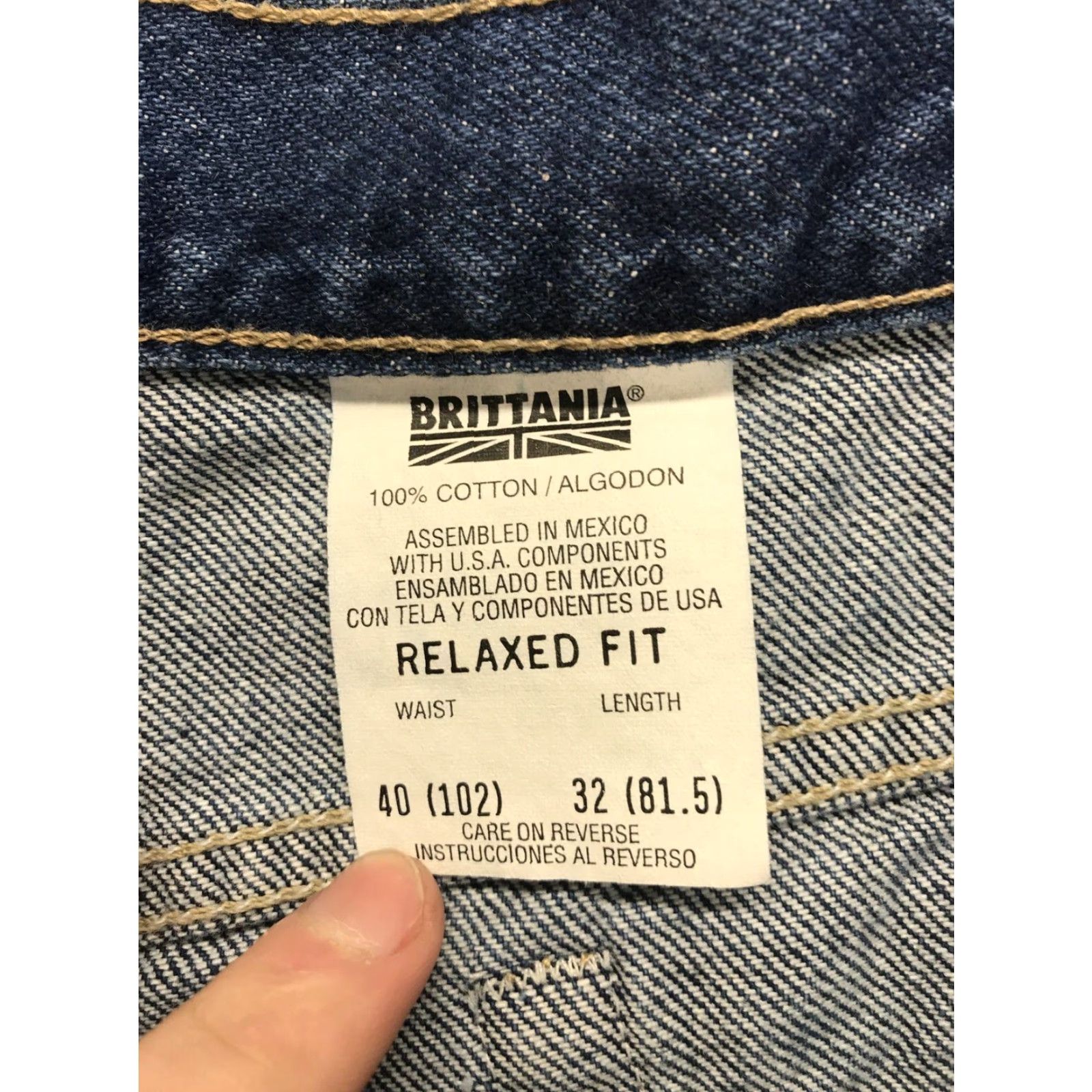 Vintage VINTAGE Brittania Relaxed Fit Jeans Men’s 40x32 80s Medium Wash Denim Retro Size US 40 / EU 56 - 4 Thumbnail