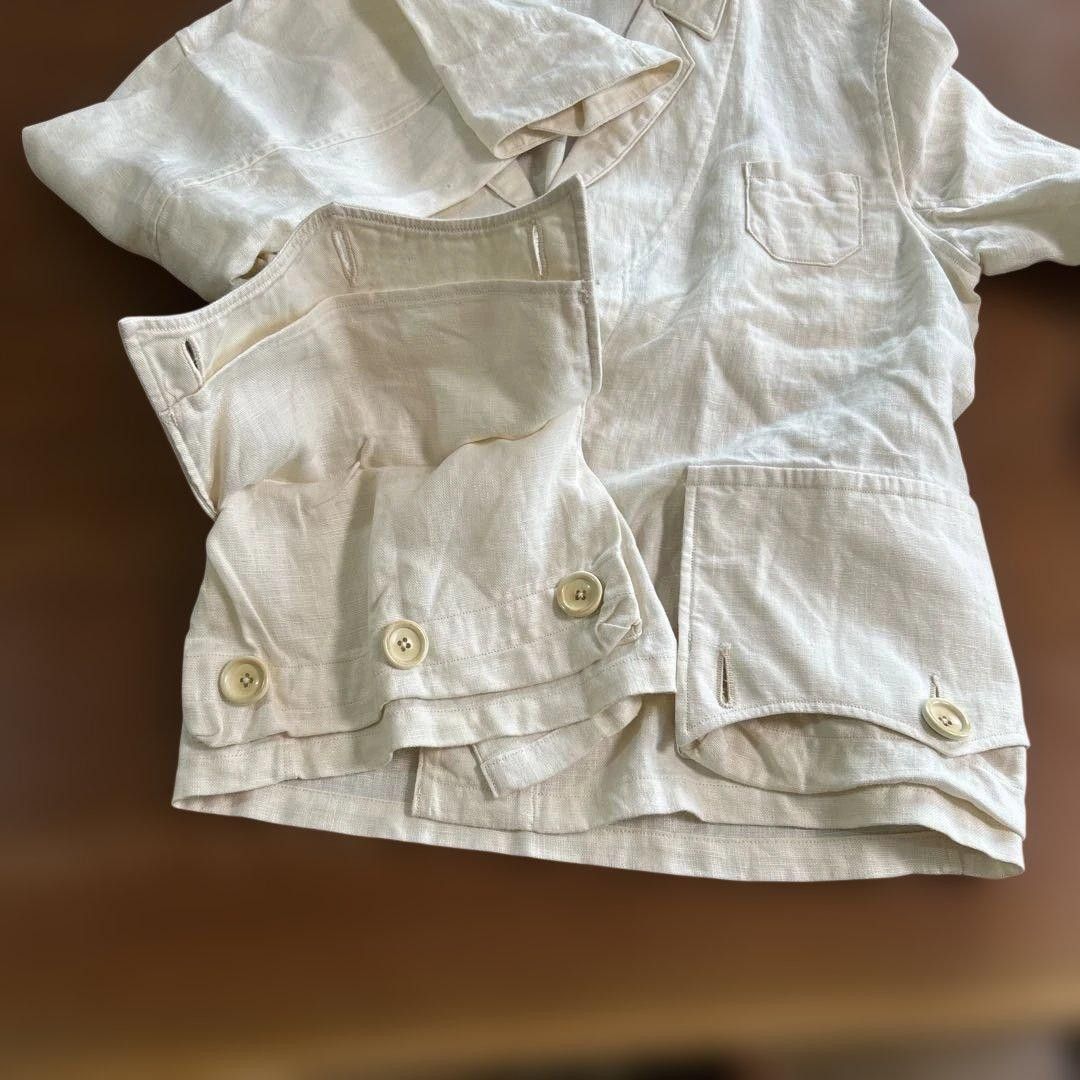 Kapital KAPITAL Linen Blazer White Size 34S - 8 Thumbnail