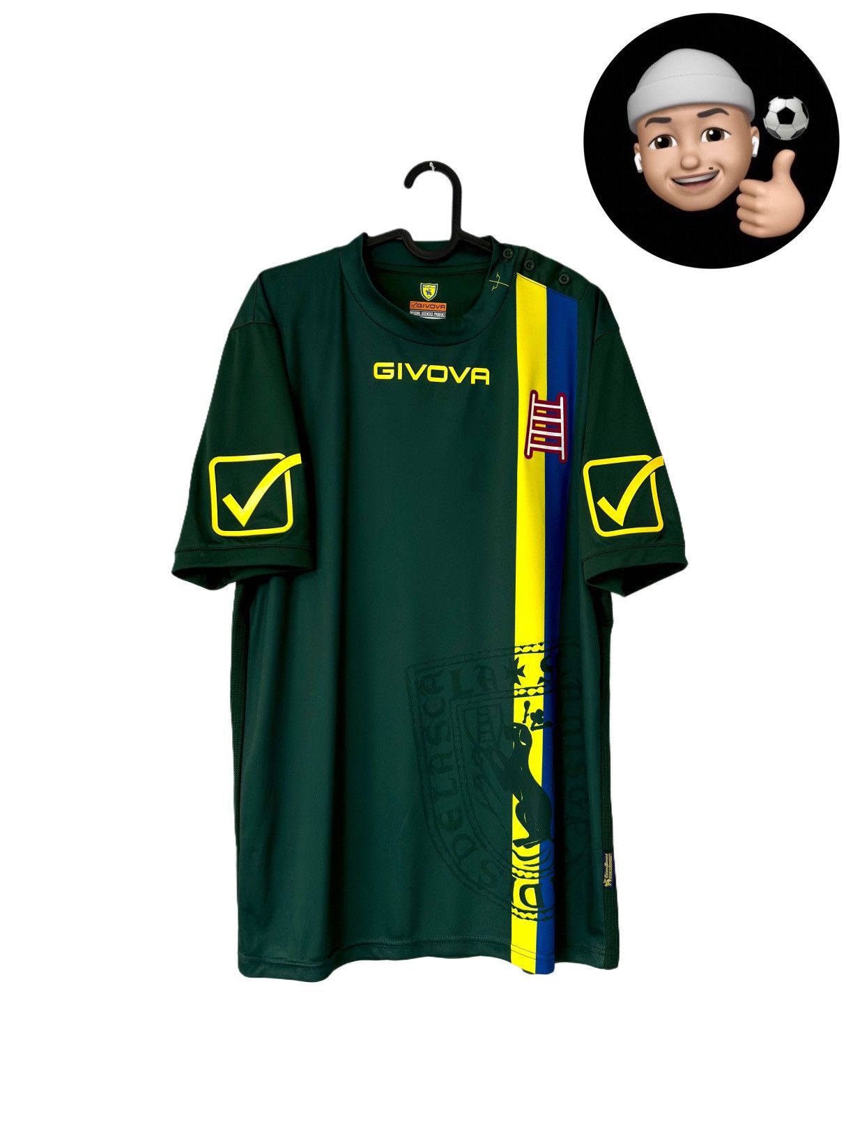 Other 2017 2018 Chievo Verona Givova Third Kit Soccer Jersey Shirt Size US L / EU 52-54 / 3 - 1 Thumbnail