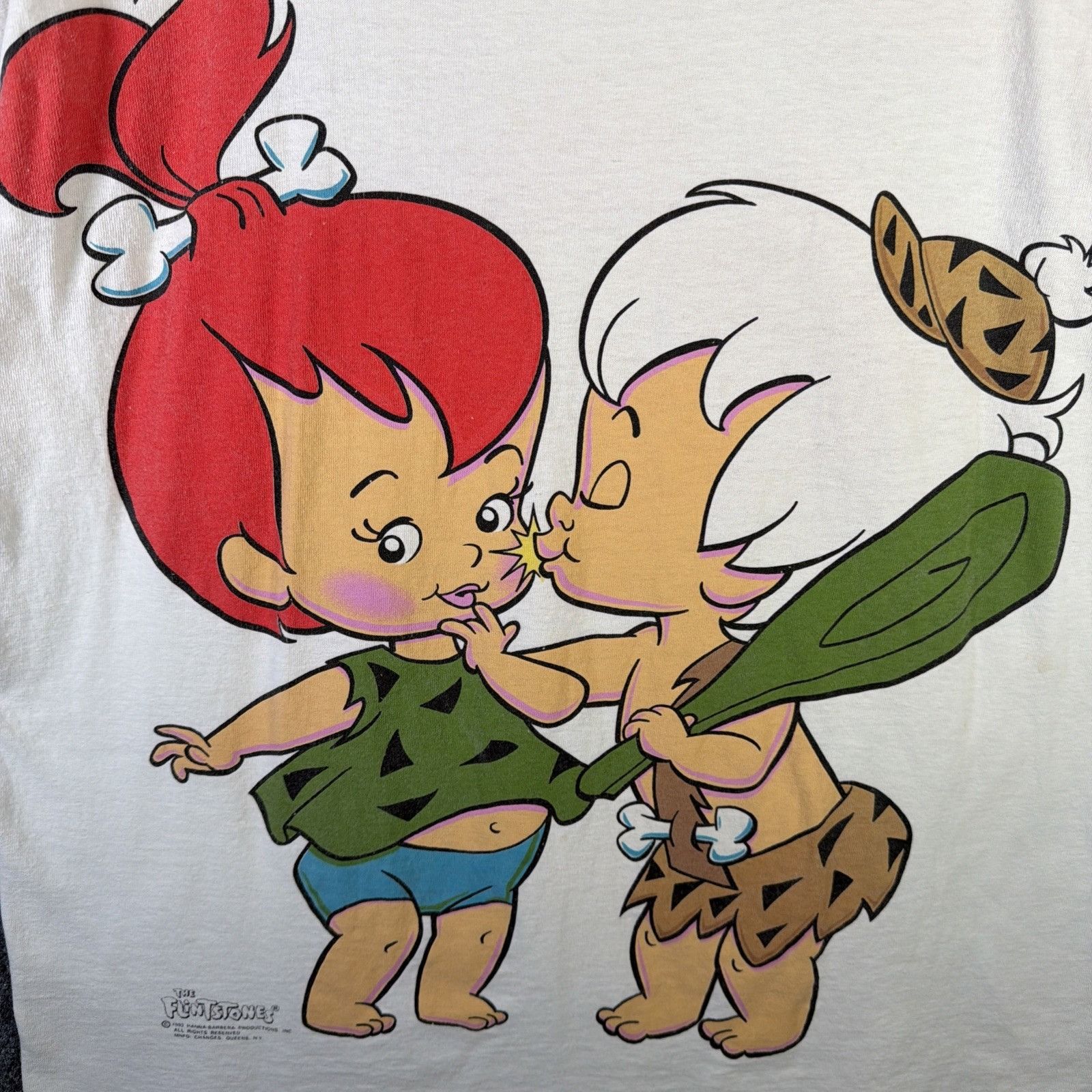 Cartoon Network Vintage Flintstones Shirt Mens Large White 90s Cartoon Bam Size US L / EU 52-54 / 3 - 2 Thumbnail