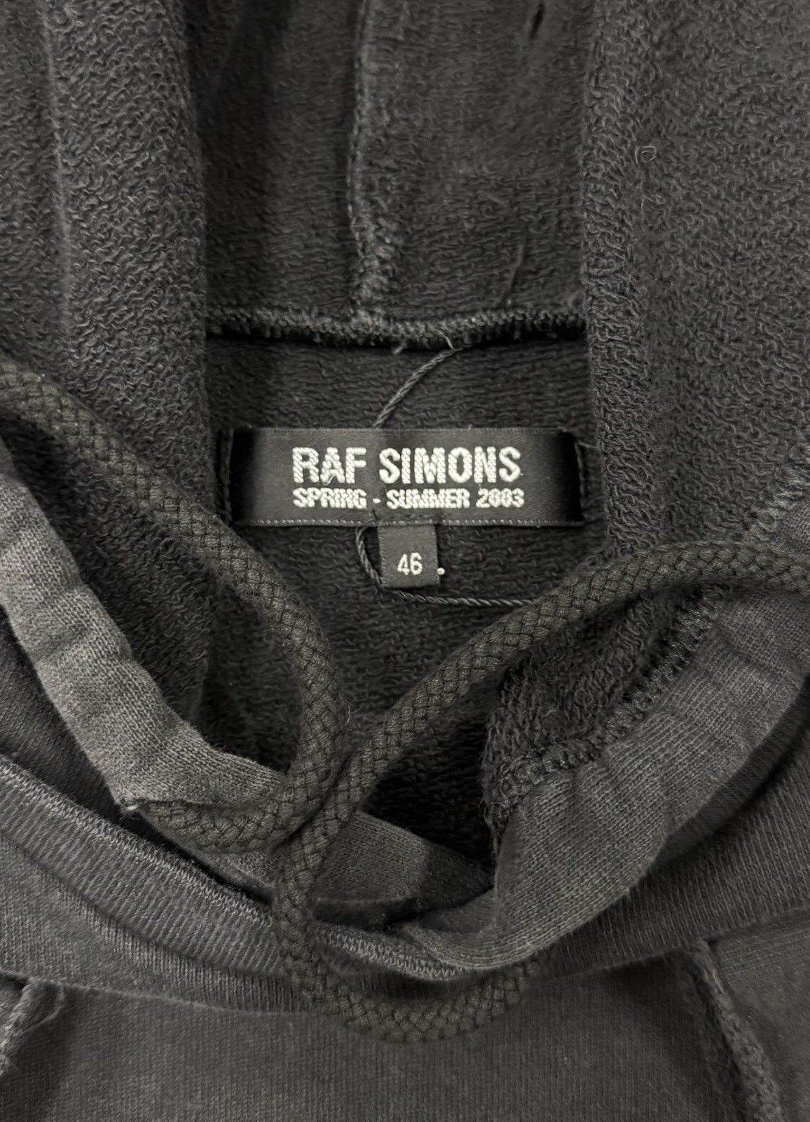 Raf Simons SS2003 Raf Simons ‘Consumed’ Short Sleeve Cutoff Hoodie Size US S / EU 44-46 / 1 - 3 Thumbnail