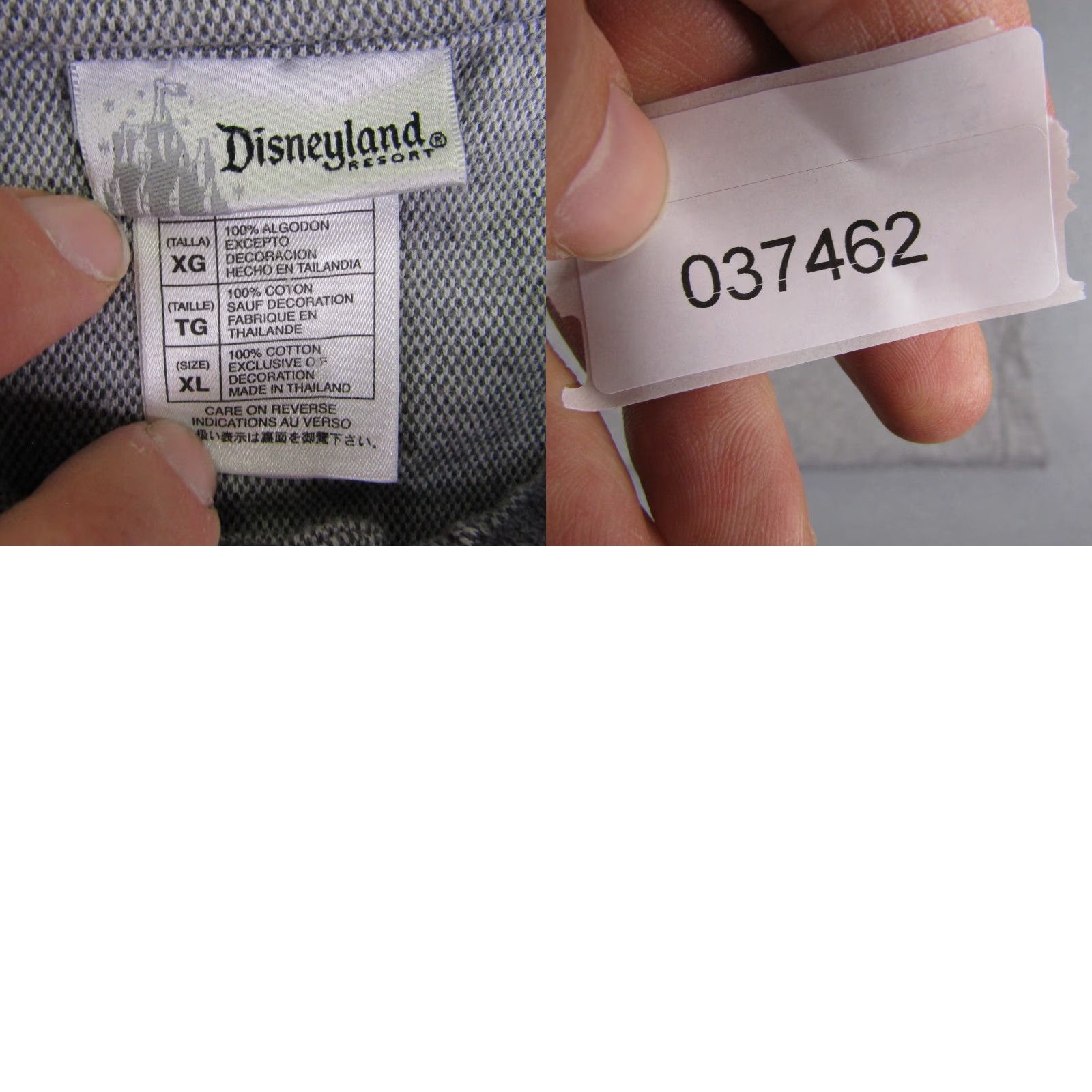Disney Disney Polo Shirt Mens XL Gray Mickey Mouse Contrast Collar Disneyland Resort Polo Mens XL Gray Mickey Mouse Logo Button Golf Casual Travel Size US XL / EU 56 / 4 - 8 Thumbnail