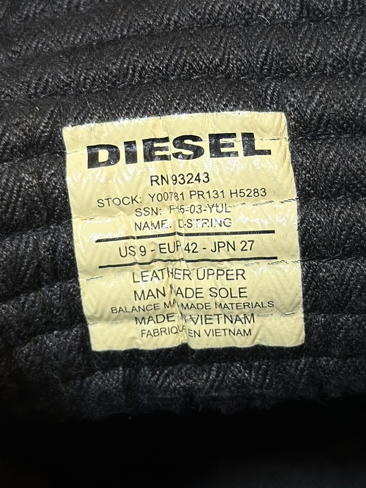 Diesel (FW15) D-STRING HI TOP Size US 9 / EU 42 - 12 Thumbnail