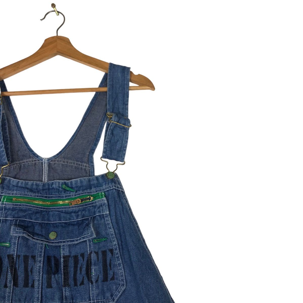 Japanese Brand 🔥Vintage Denim Overall Worker Liberty One Piece Design Size US 44 / EU 60 - 7 Thumbnail