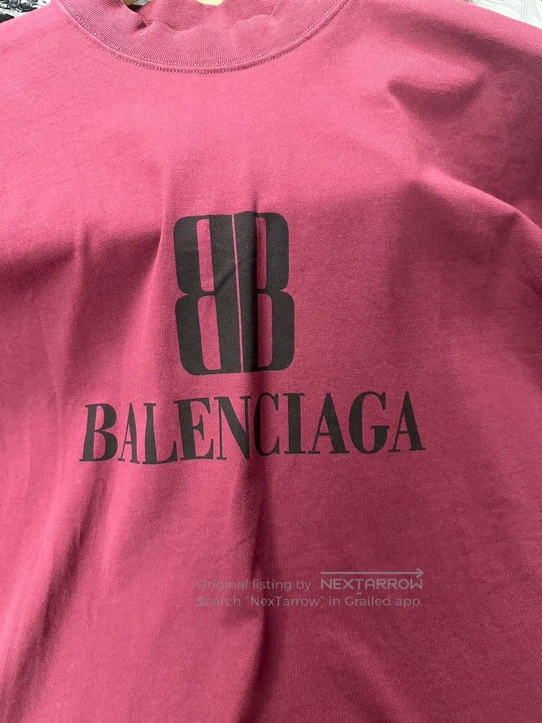 Balenciaga Balenciaga Double B Design! Bordeaux Red Color Size US XS / EU 42 / 0 - 2 Thumbnail