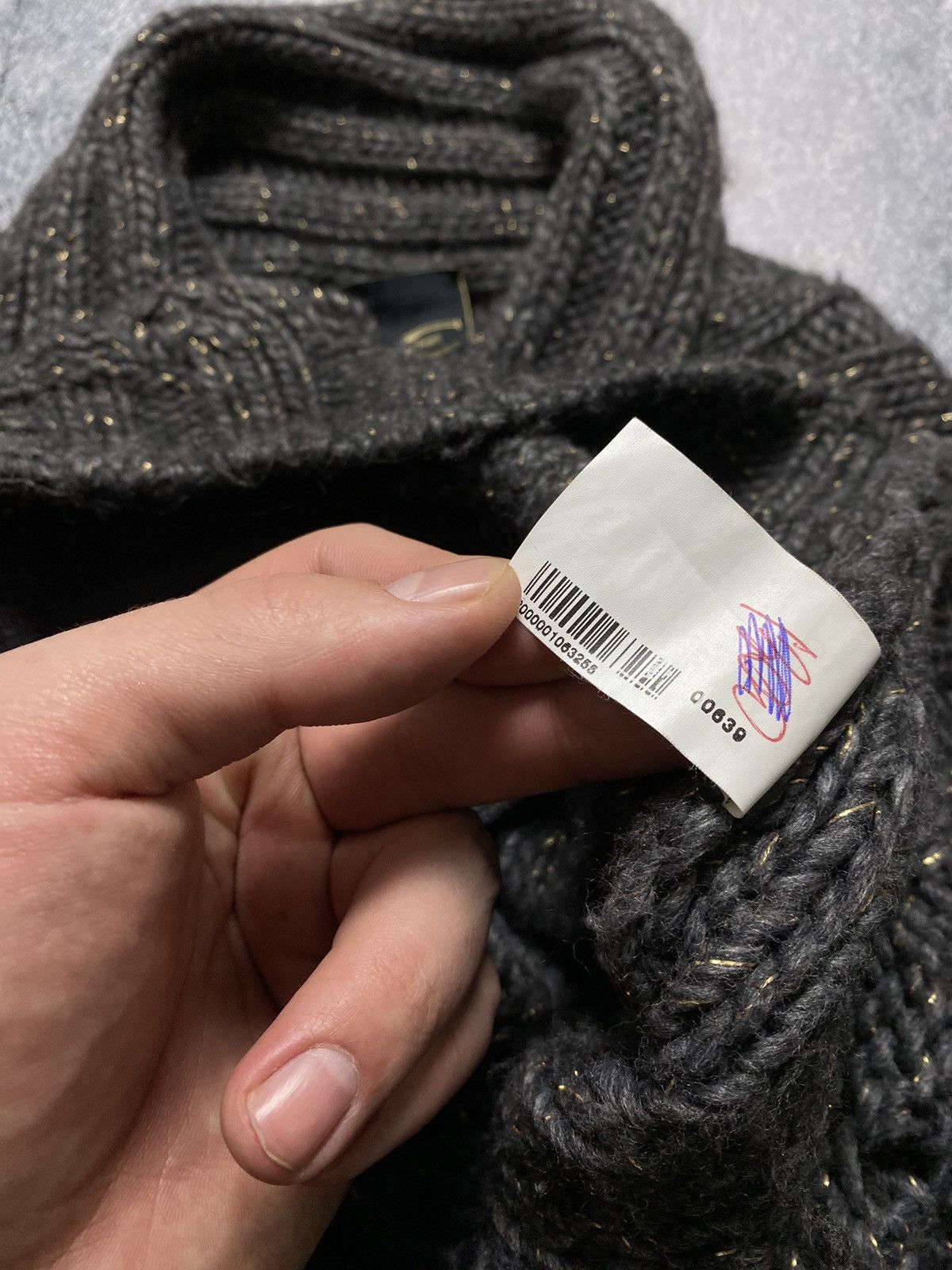 Just Cavalli Just Cavalli Chunky Knit With Open Mesh Gold Thread Sweater Size M / US 6-8 / IT 42-44 - 18 Thumbnail