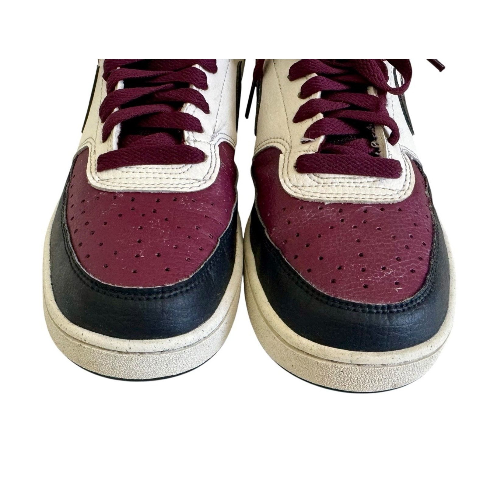 Nike NIKE Court Vision LO NN Shoes Black/Maroon Men 8 Women 9.5 Size US 8 / EU 41 - 7 Thumbnail