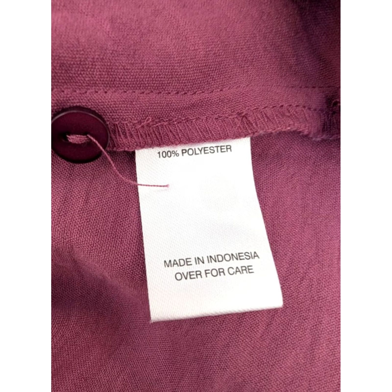 Vintage Fortune & Ivy Blouse Shirt Womens Collared Surplice 3/4 Roll Tab Sleeve Medium Mauve Pink Size M / US 6-8 / IT 42-44 - 7 Thumbnail