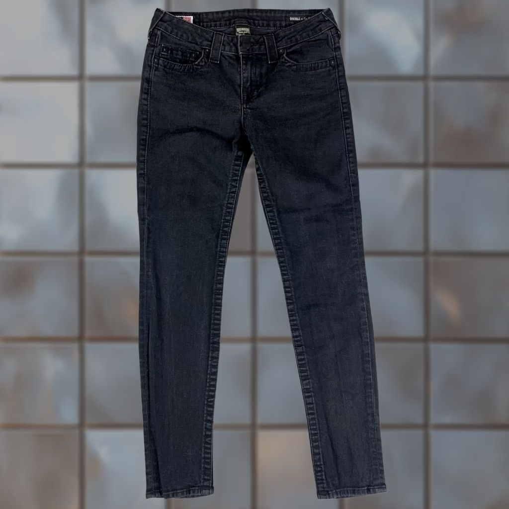 True Religion True Religion Black Denim Jeans Women 28 Halle Made in USA (fits 28x29) WAXN95CR0 Size 28" / US 6 / IT 42 - 1 Thumbnail