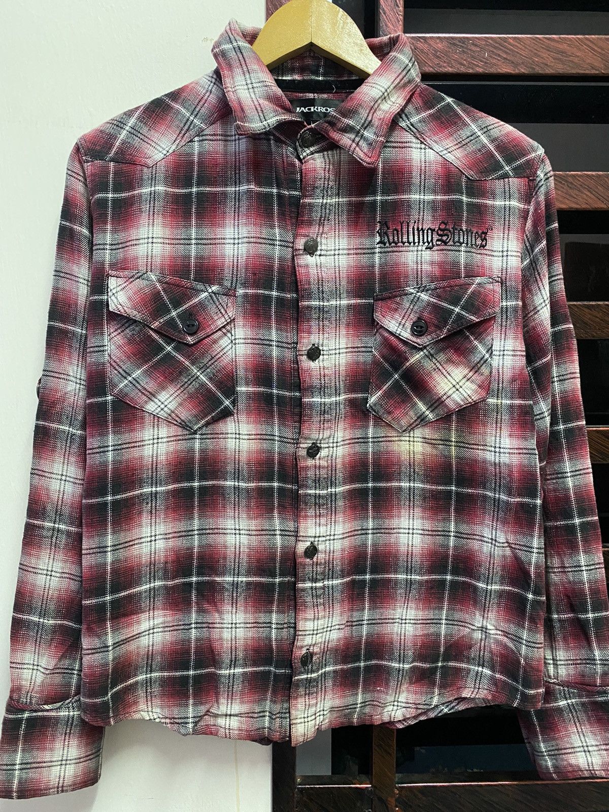 Band Tees Vintage Y2K The Rolling Stones Button Ups Shirt By Jack Rose Size M / US 6-8 / IT 42-44 - 3 Thumbnail