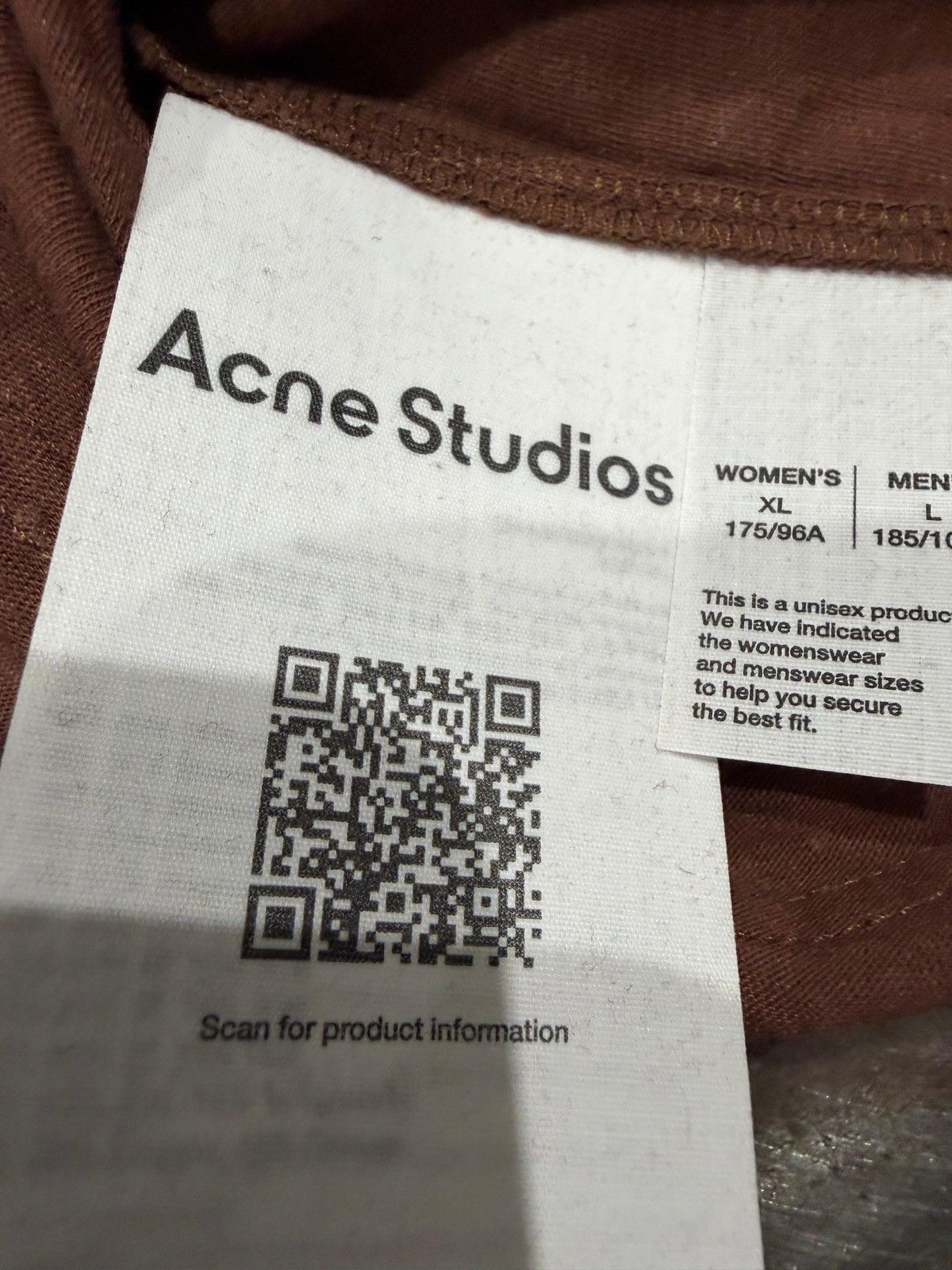 Acne Studios ACNE STUDIOS - Logo T-shirt Relaxed Fit Chocolate Brown Size US L / EU 52-54 / 3 - 4 Thumbnail