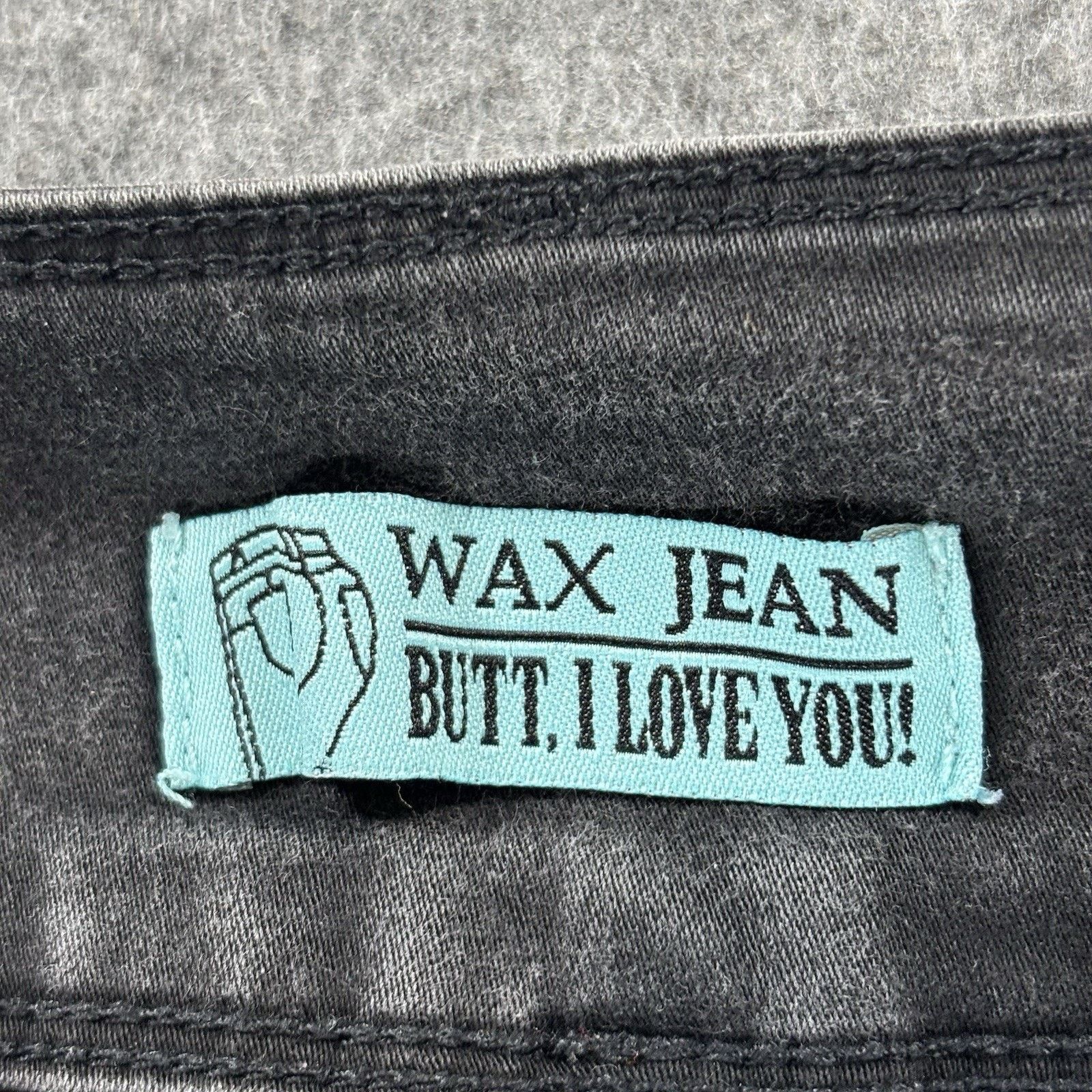 Other Wax Jean Butt I Love You Black High Rise Jeans 30x27 Sz 11 Size 30" / US 8 / IT 44 - 4 Thumbnail