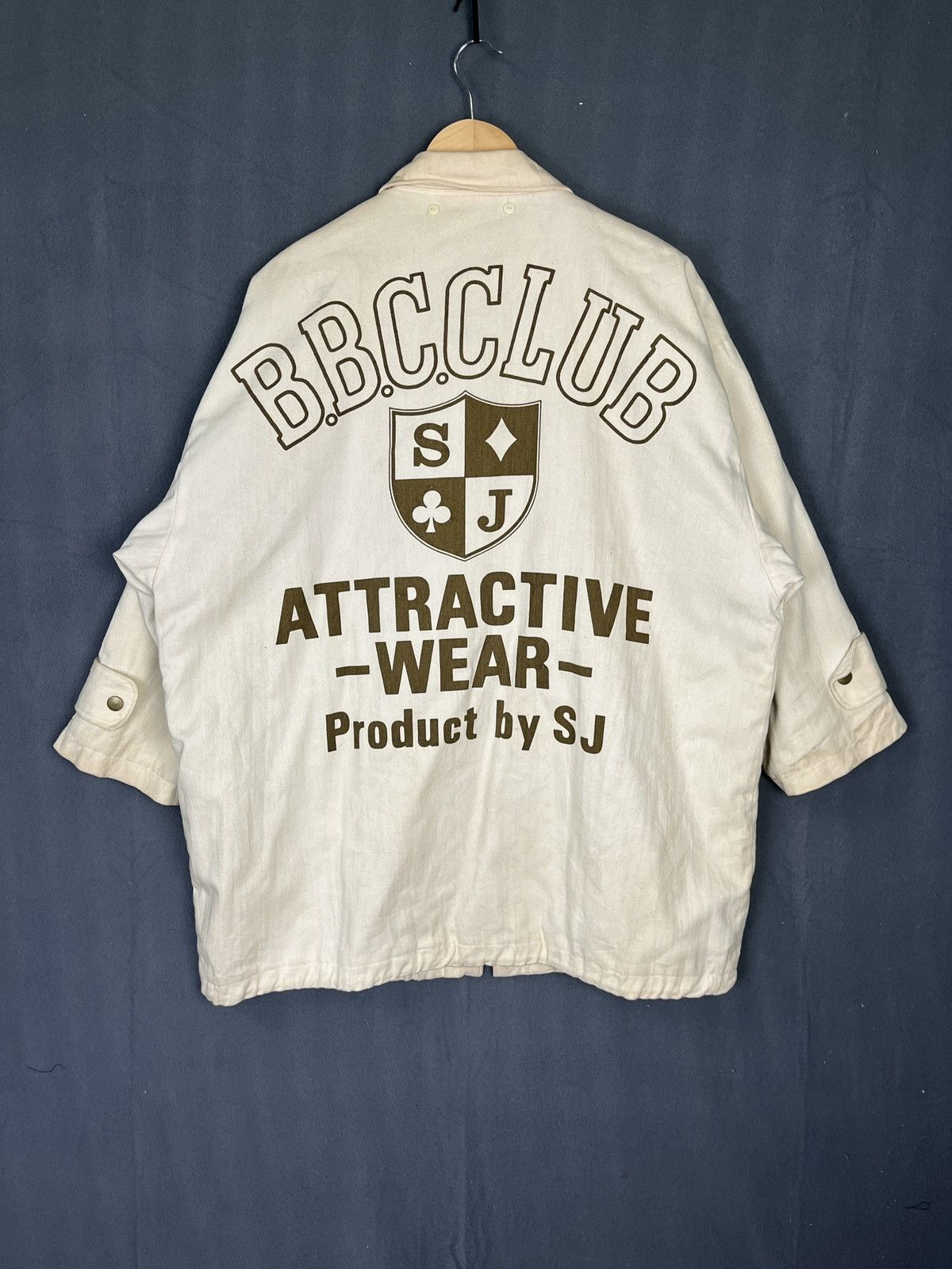 Japanese Brand BBC Club Baggy Duck Canvas Chore Jacket Size US XL / EU 56 / 4 - 1 Thumbnail