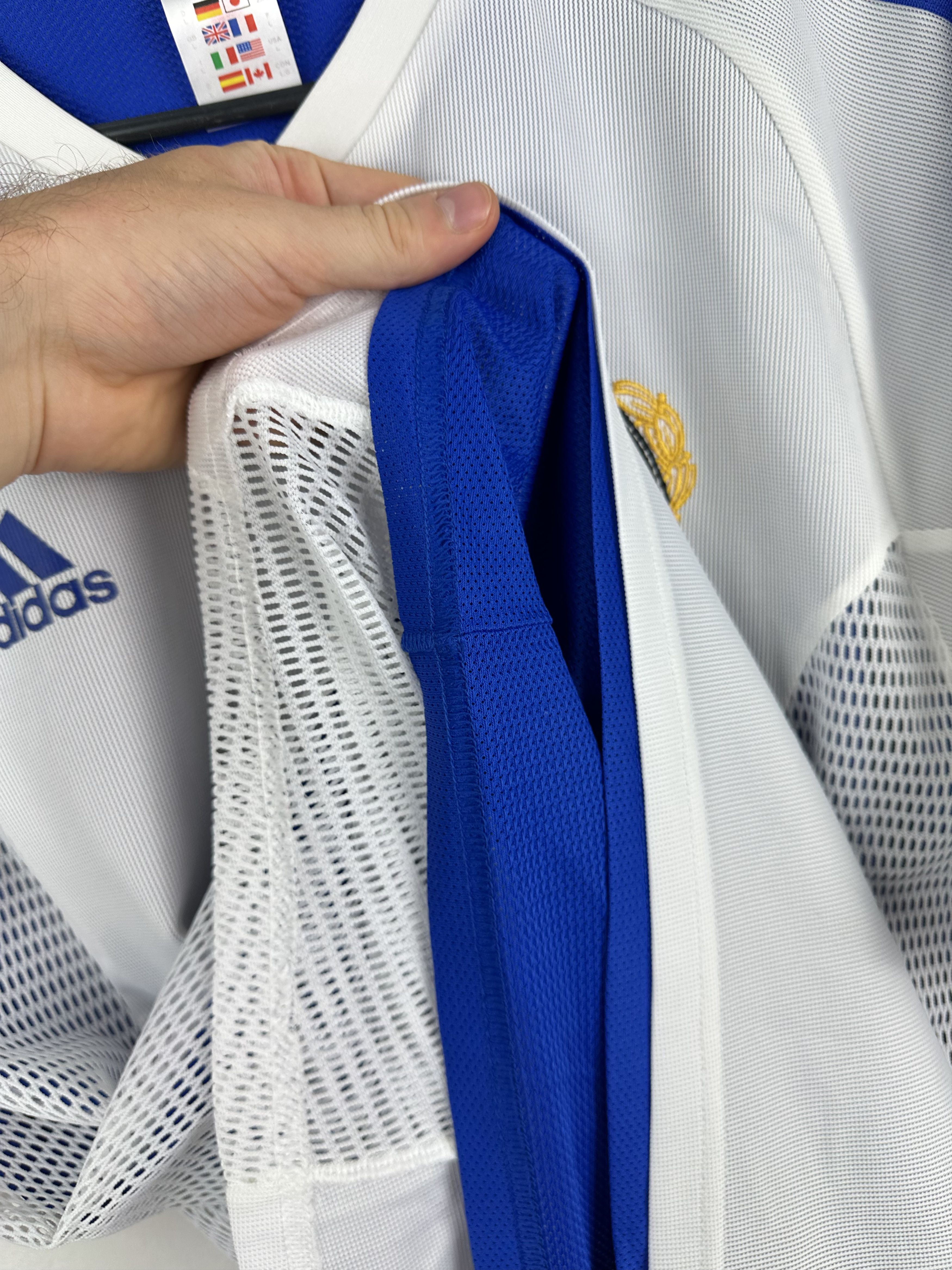 Adidas Finland football shirt 2003 Match Worn Hyypia Jersey Еуу Size US L / EU 52-54 / 3 - 10 Thumbnail