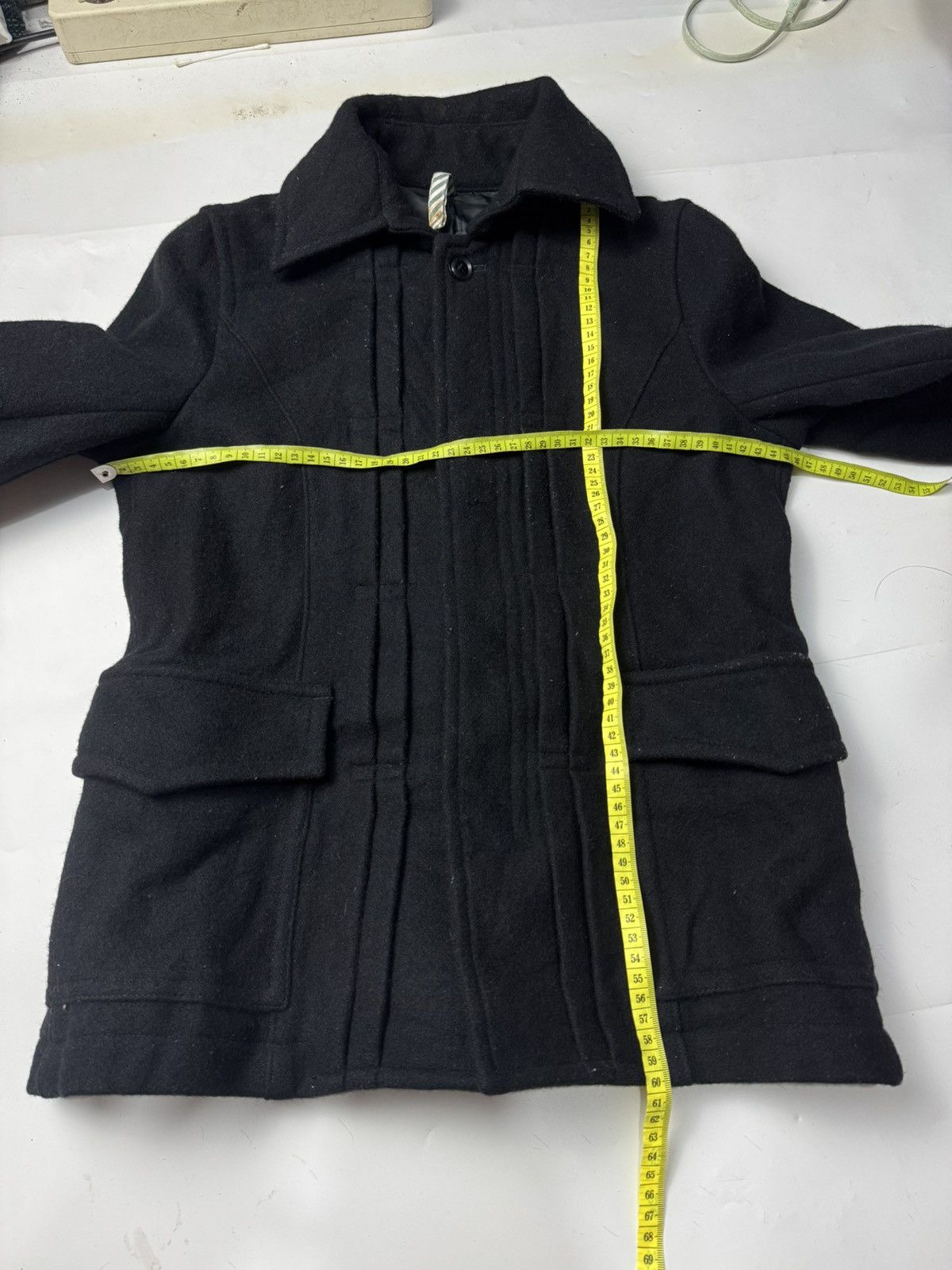 ADAM ET ROPE × Japanese Brand × Yohji Yamamoto Japanese Wool Outer Jacket Size US S / EU 44-46 / 1 - 9 Thumbnail