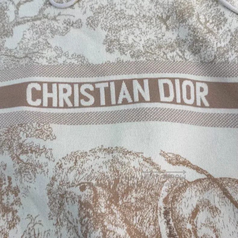 Dior Dior Camel pink zoo letter cashmere hoodie Size M / US 6-8 / IT 42-44 - 7 Thumbnail