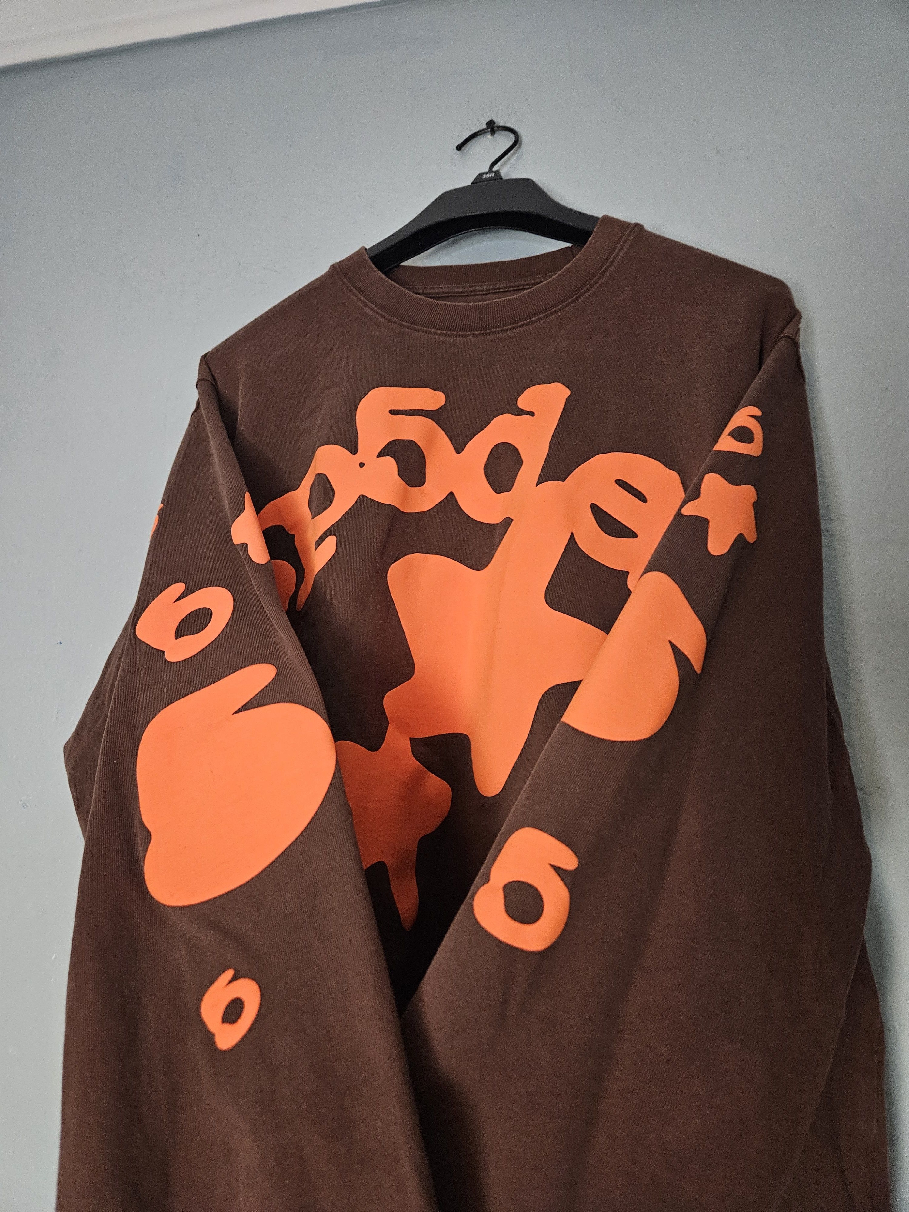 Sp5der Beluga Brown Orange Thick Long Sleeve Shirt Size US L / EU 52-54 / 3 - 3 Thumbnail