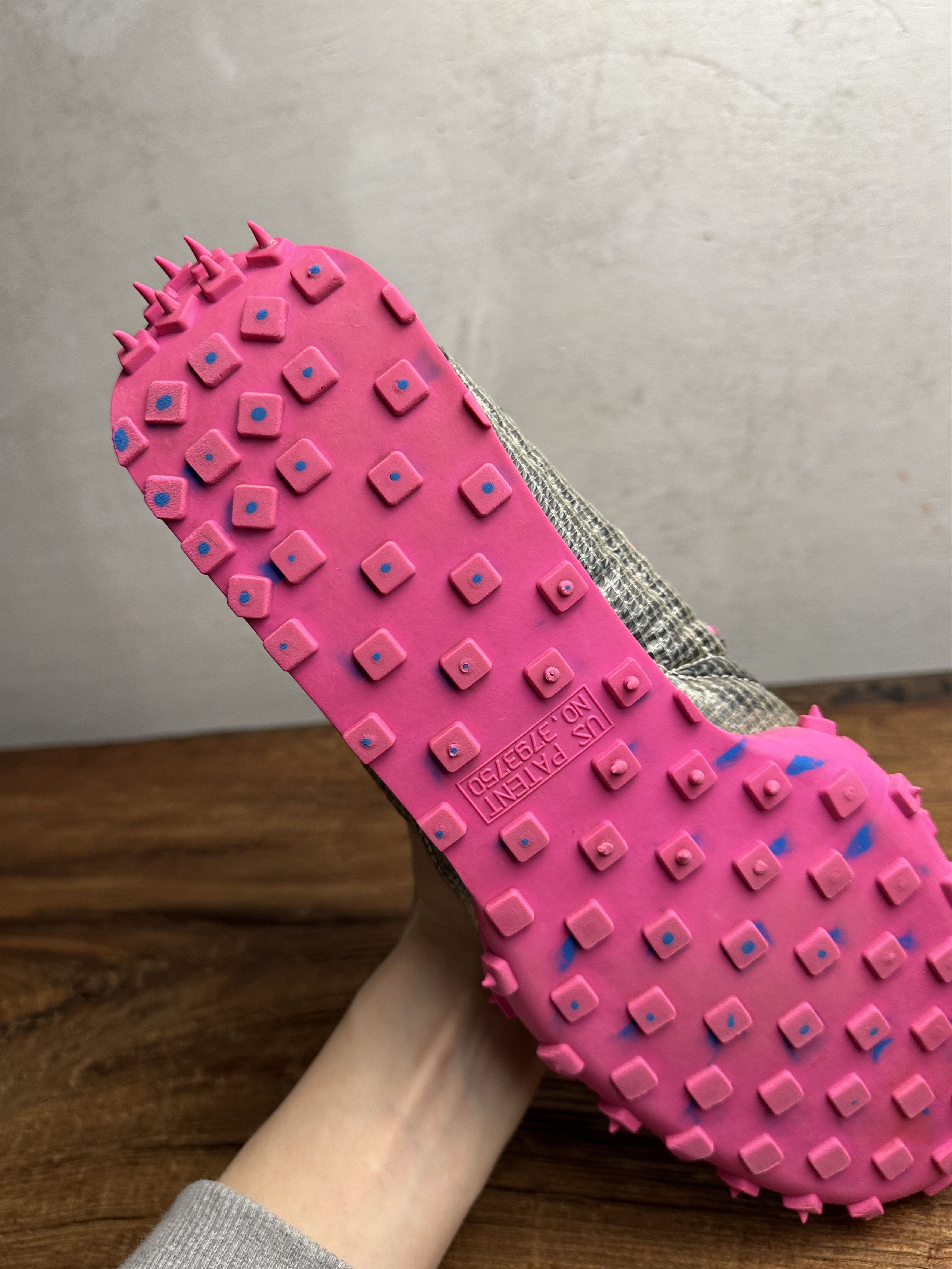 Off-White Off-White x Nike Waffle Racer Fuchsia Sneakers Size US 12 / EU 45 - 10 Thumbnail
