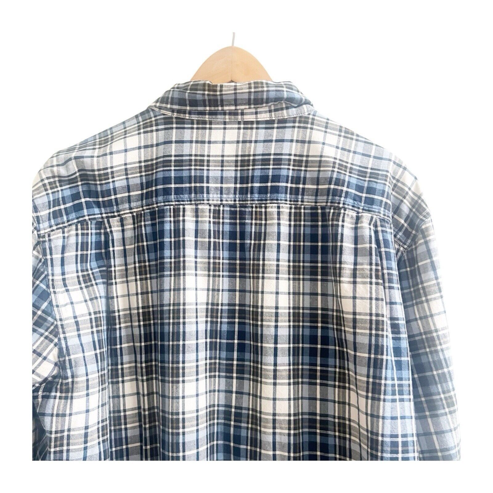 Carhartt Carthartt Men’s Plaid Flannel Size XL Blue Black White Size XL / US 12-14 / IT 48-50 - 6 Thumbnail