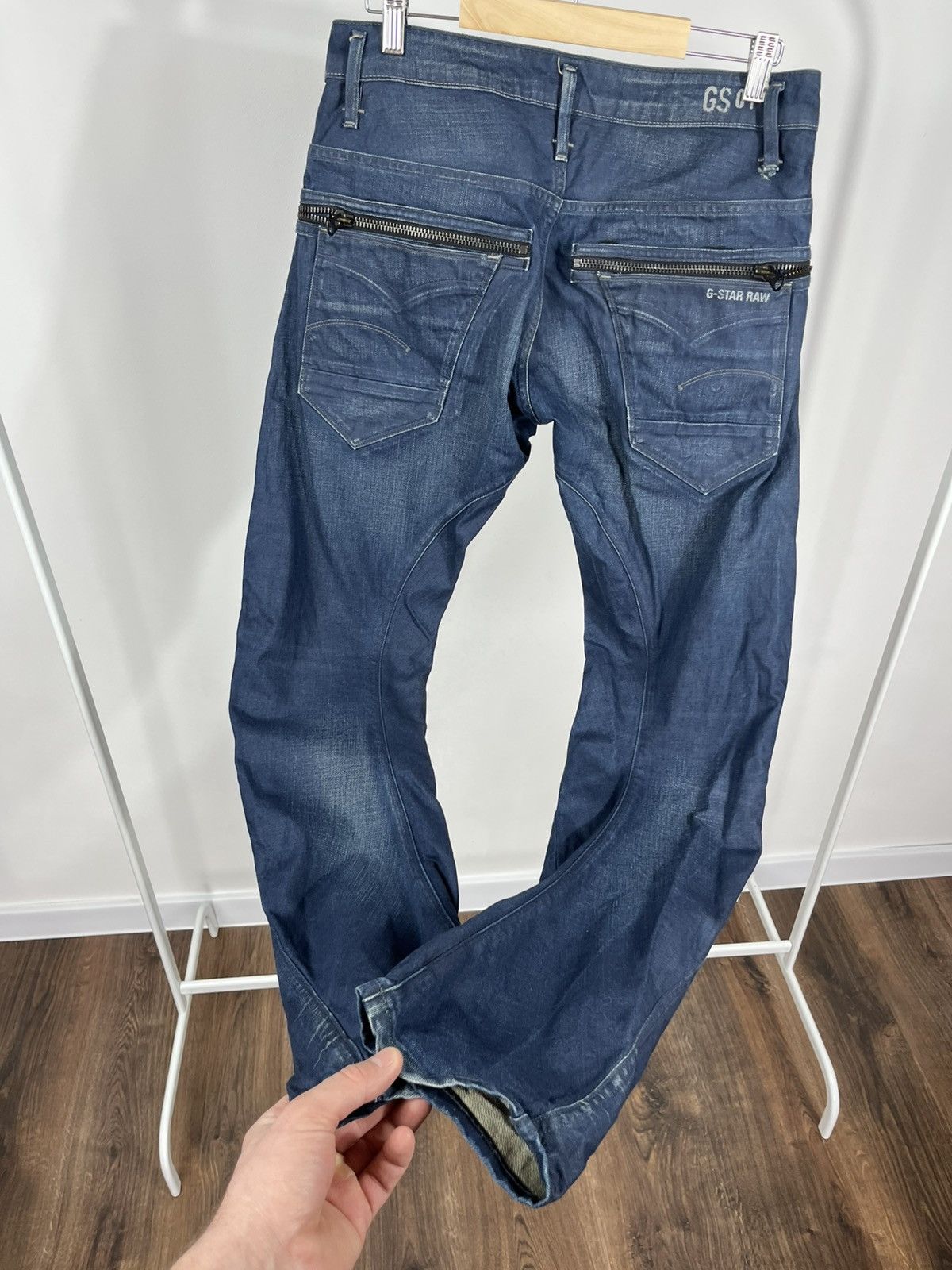 G-Star G Star RAW Arc 3D Jeans 31/32 Slim Tapered Zip Pocket Denim Size US 31 - 6 Thumbnail